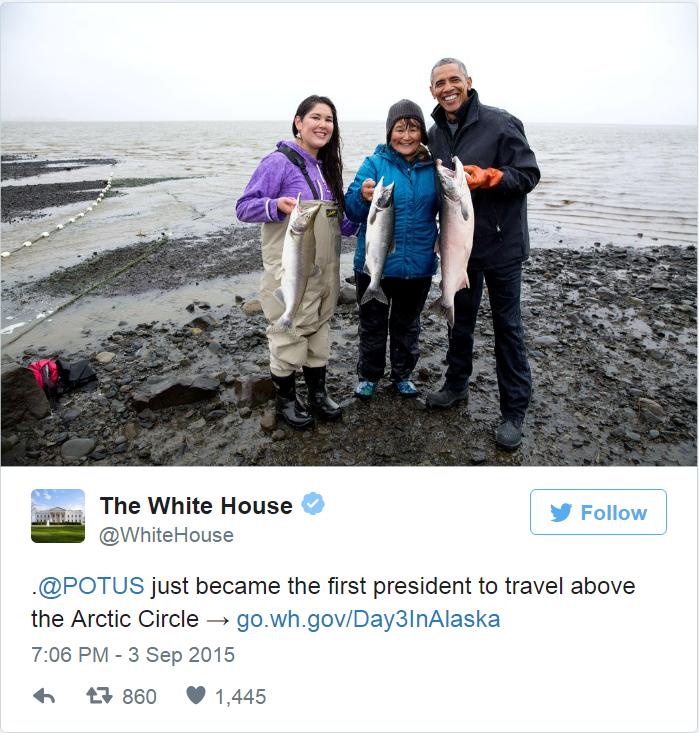 White House salmon photo tweet