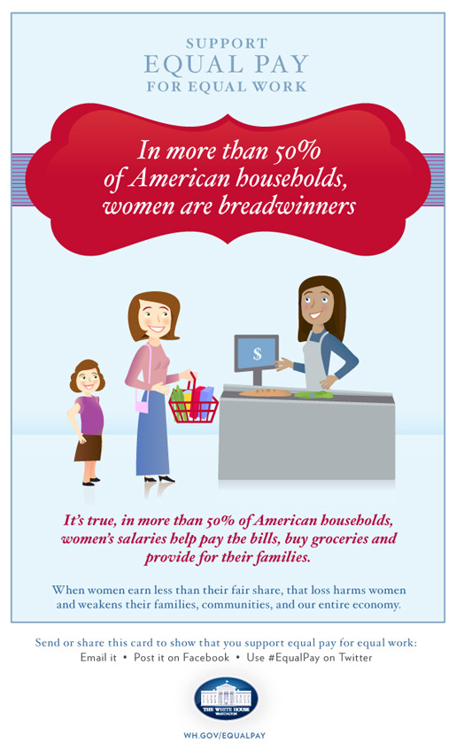 In more than 50% of American households, women are breadwinners