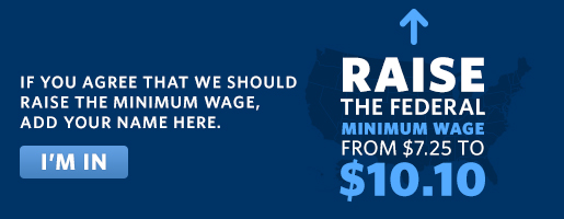 If you agree that we should raise the minimum wage, add your name here.