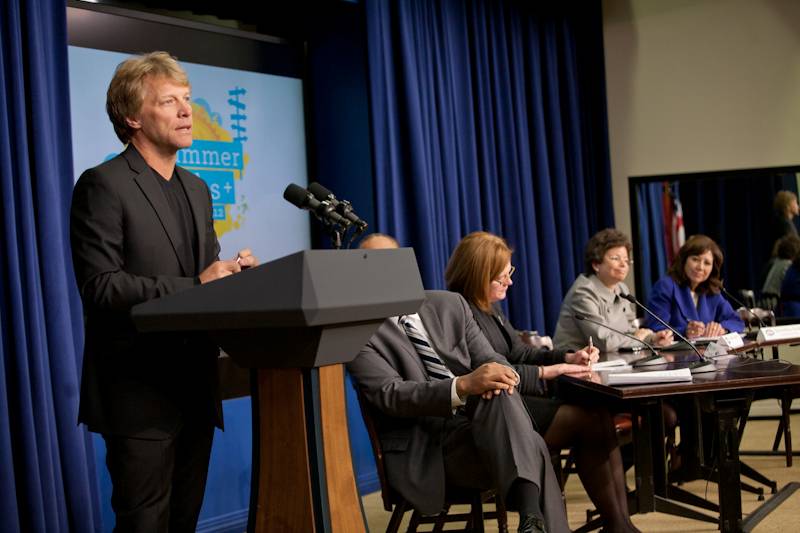 Jon Bon Jovi at Summer Jobs Event