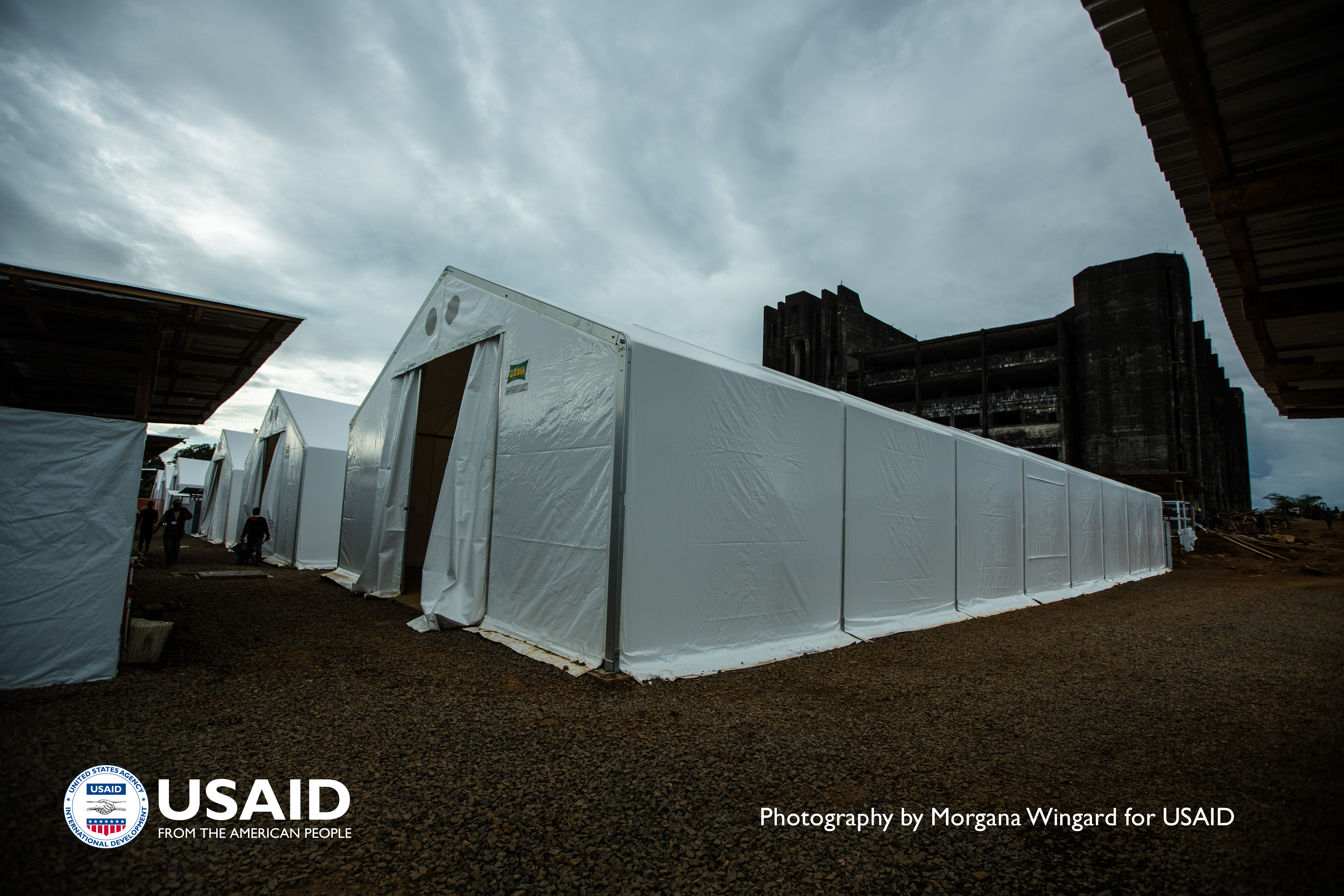 Administrator Shah visits Ebola treatment unit under construction in Monrovia