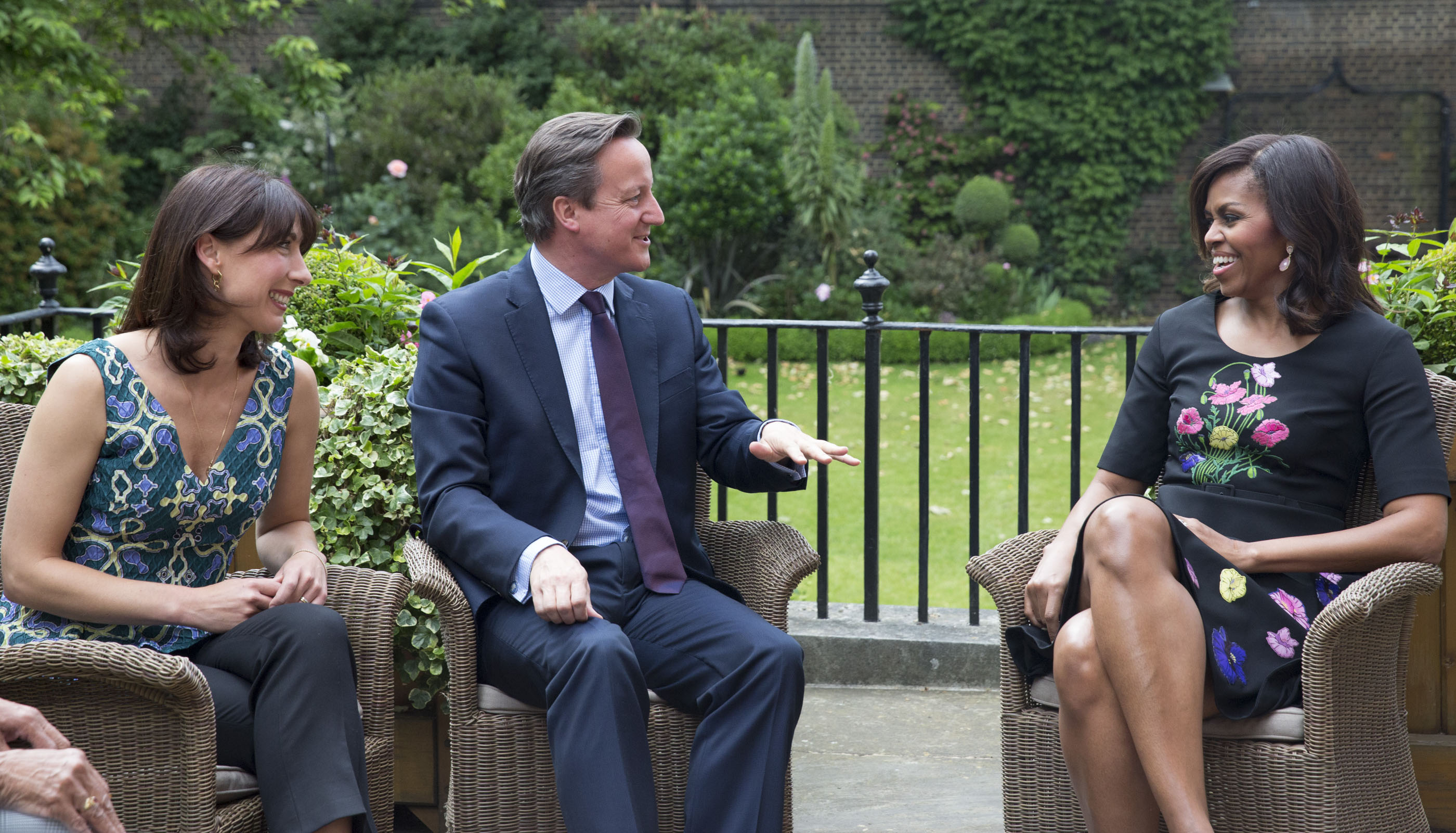 The First Lady Meets with Prime Minister Cameron