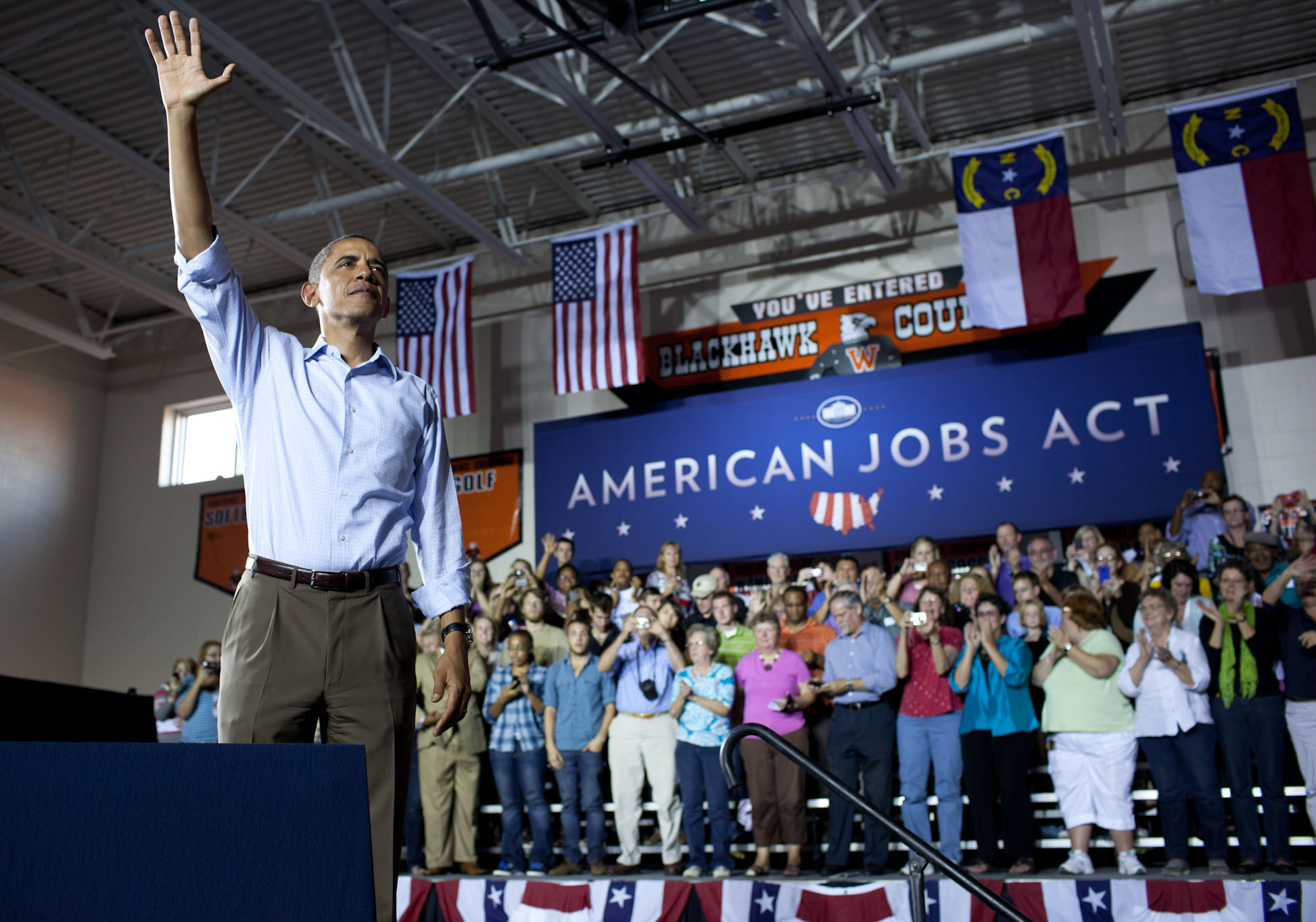 President Obama Speaks at West Wilkes High School