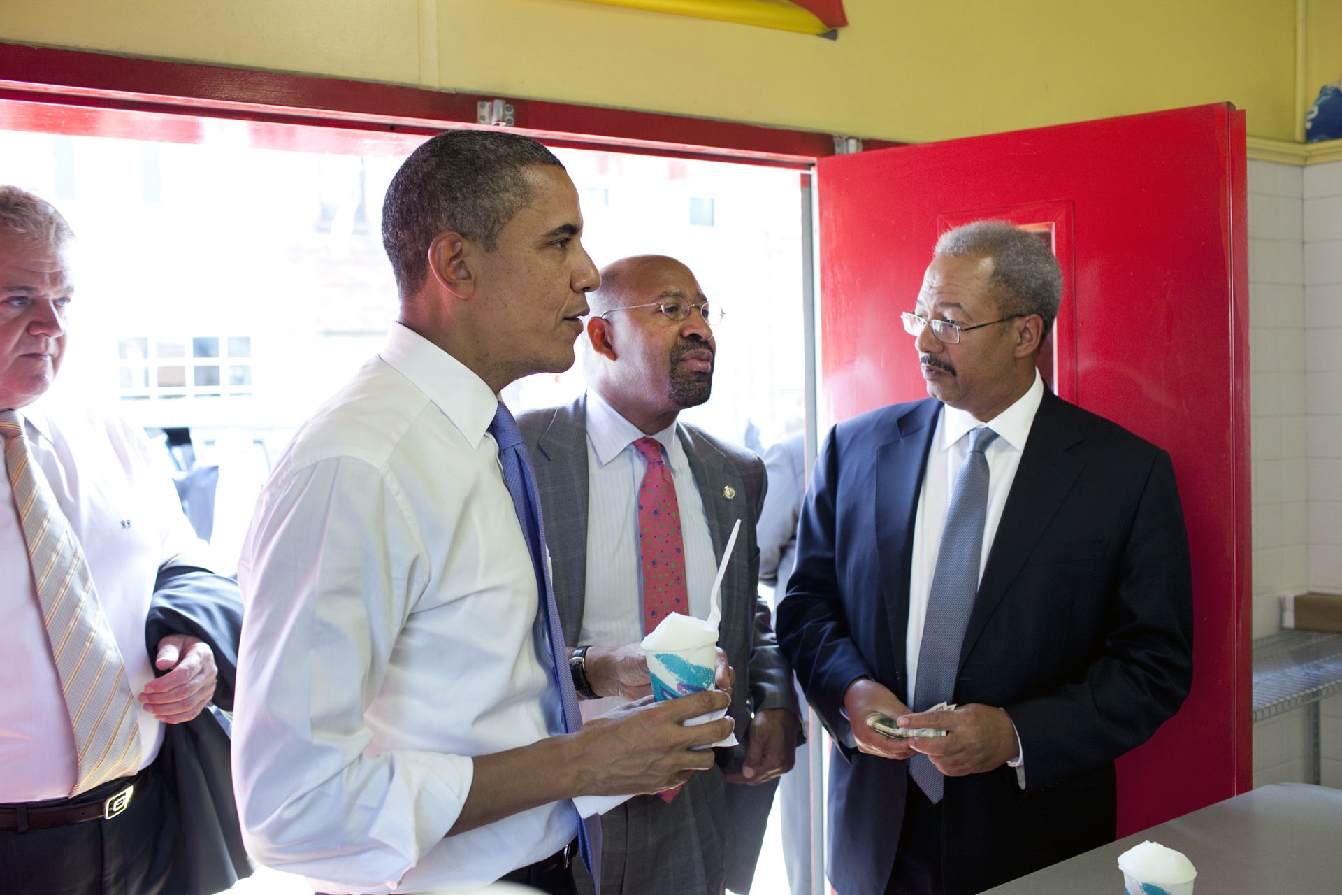 President Orders Water Ice in Philadelphia