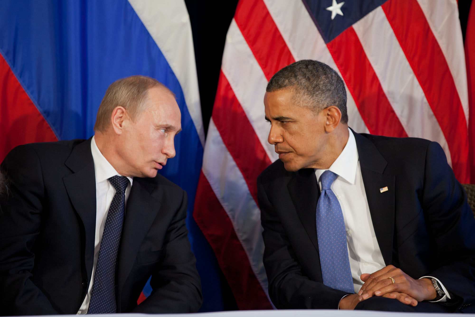 President Barack Obama participates in a bilateral meeting with President Vladimir Putin of Russia (June 18, 2012)