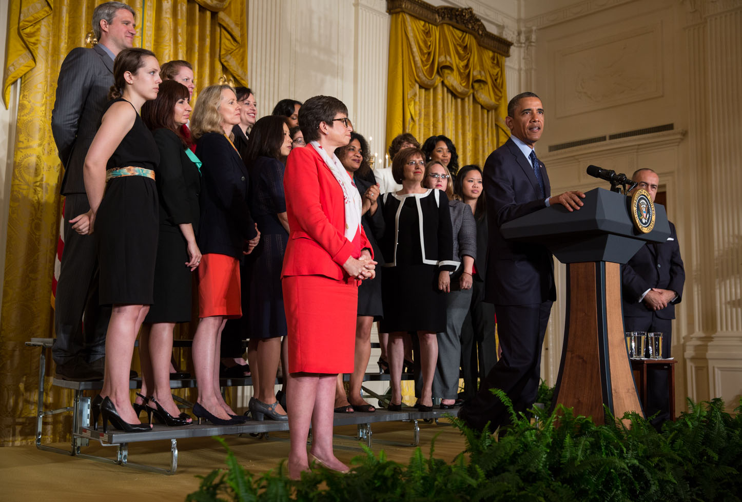 President Barack Obama delivers remarks commemorating the 50th anniversary of the Equal Pay Act (June 10, 2013)