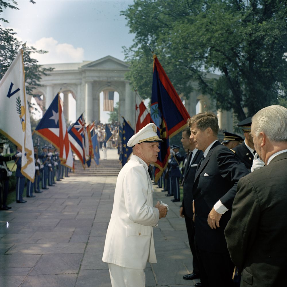 President Kennedy attends Memorial Day services