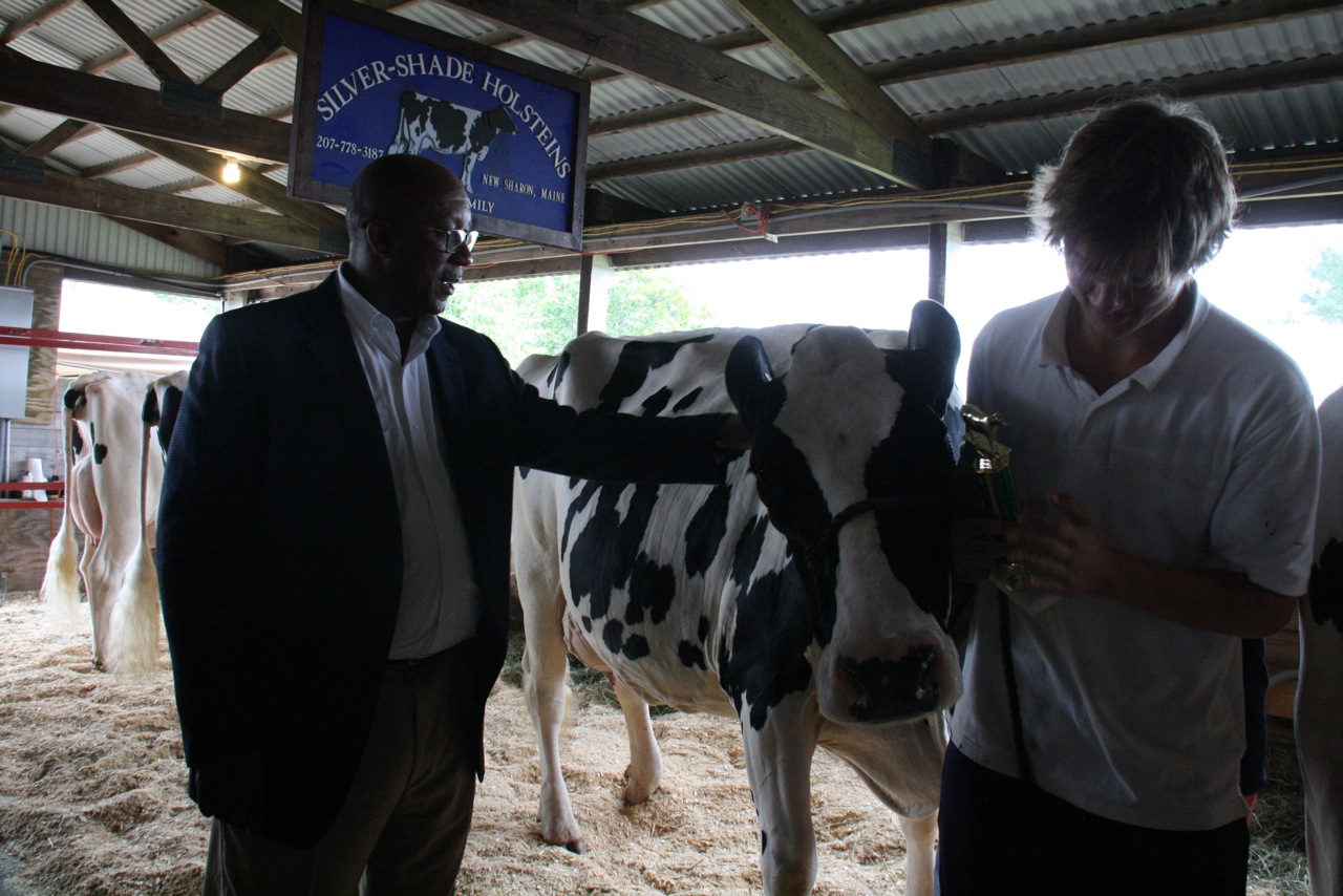 Ambassador Kirk with Matt Davis of Davis Farms 