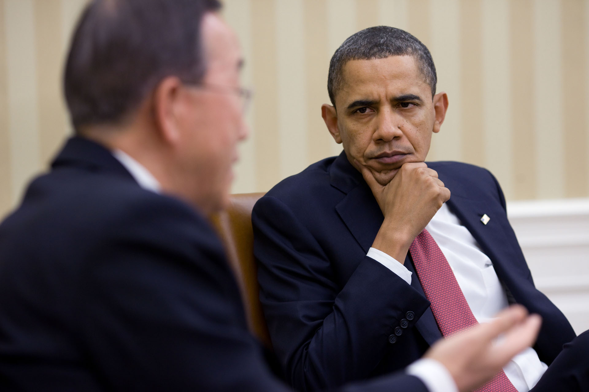 President Obama Meets with Ban Ki-Moon