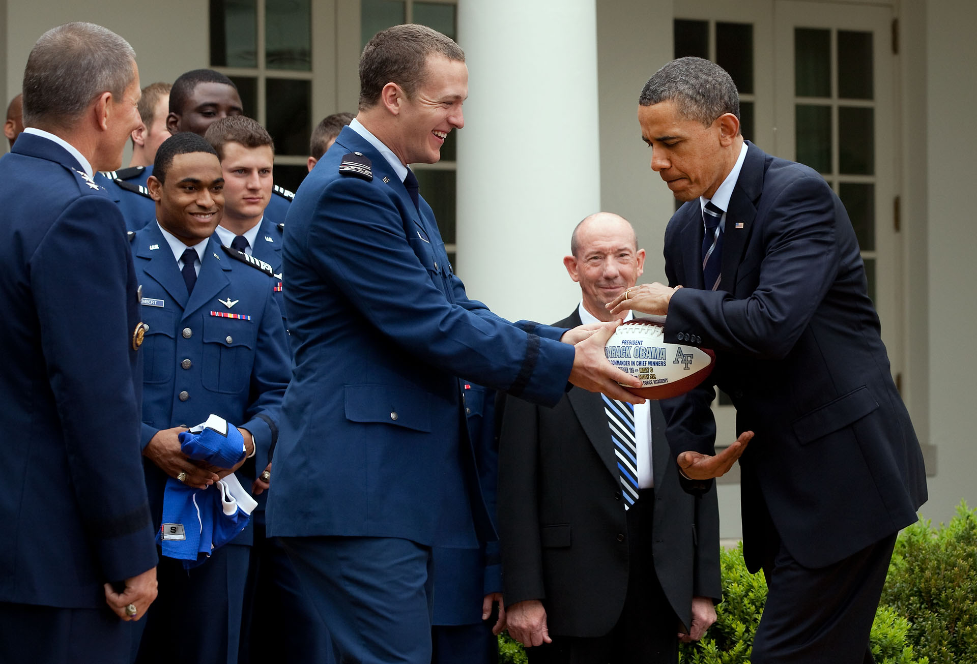 President Obama Takes Handoff