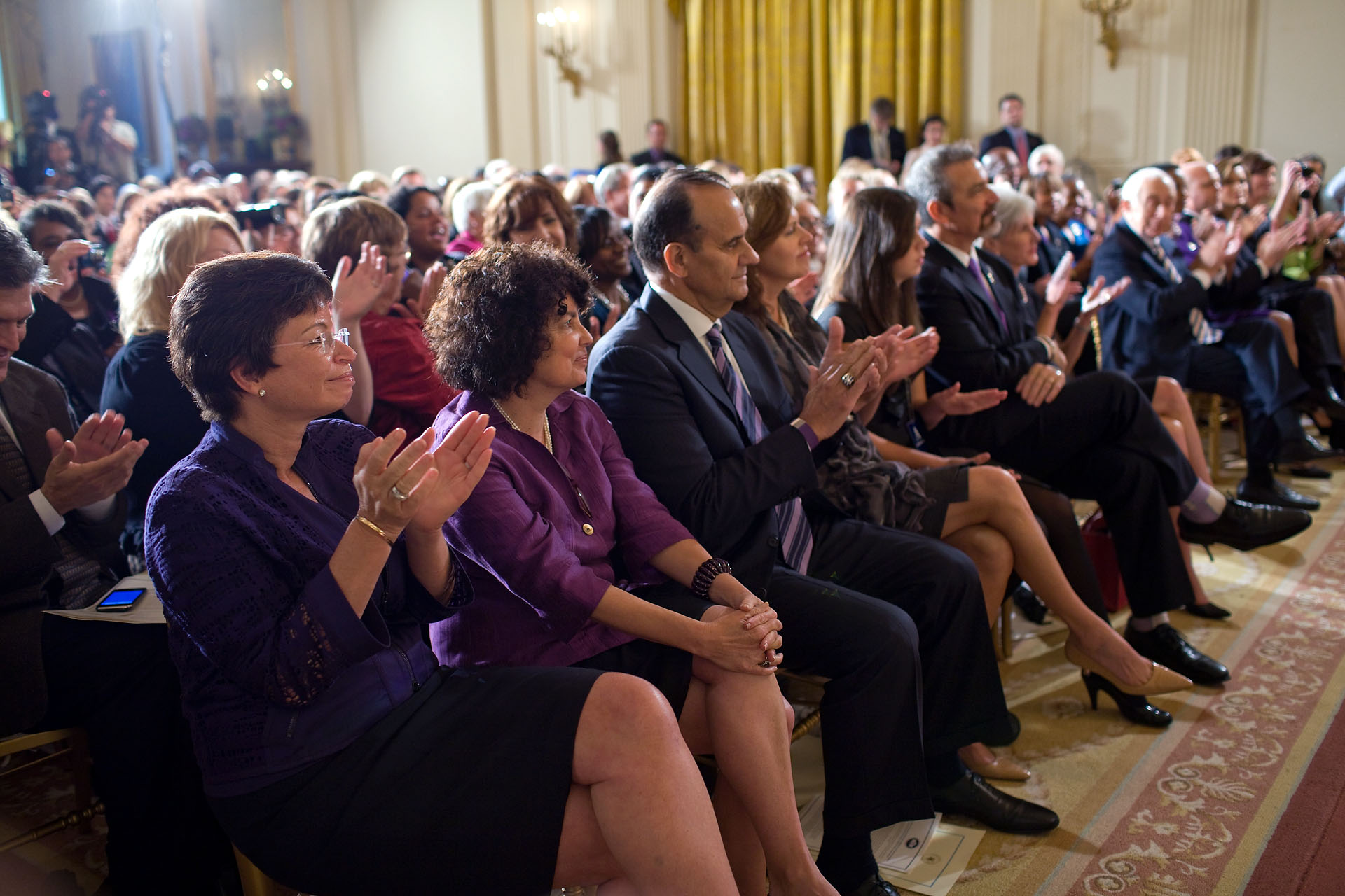 Audience at a Violence Against Women Awareness Event