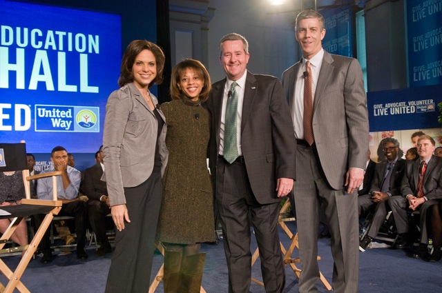 United Way Town Hall event group picture