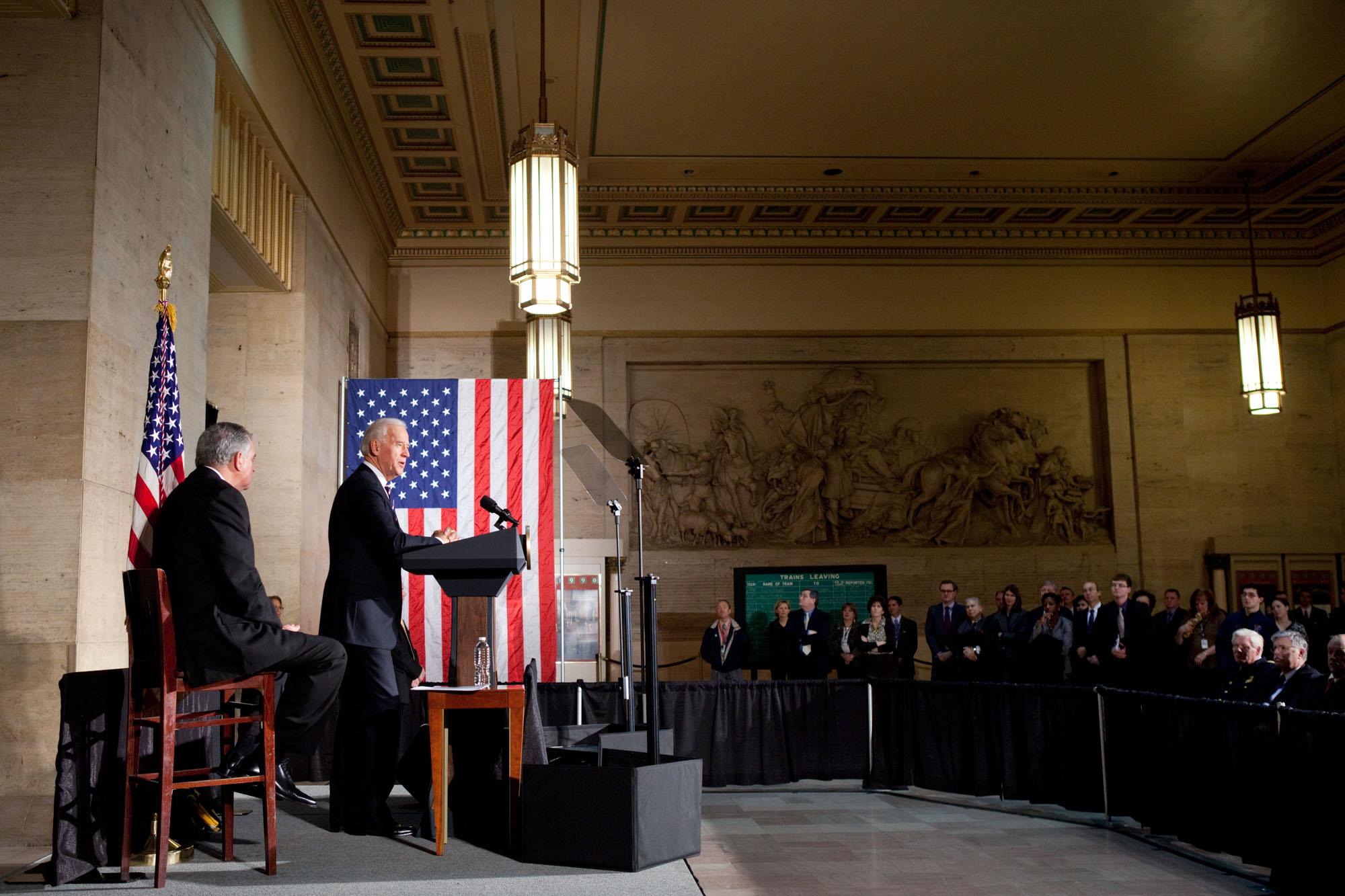 Vice President Biden and Secretary LaHood at 30th Street Station