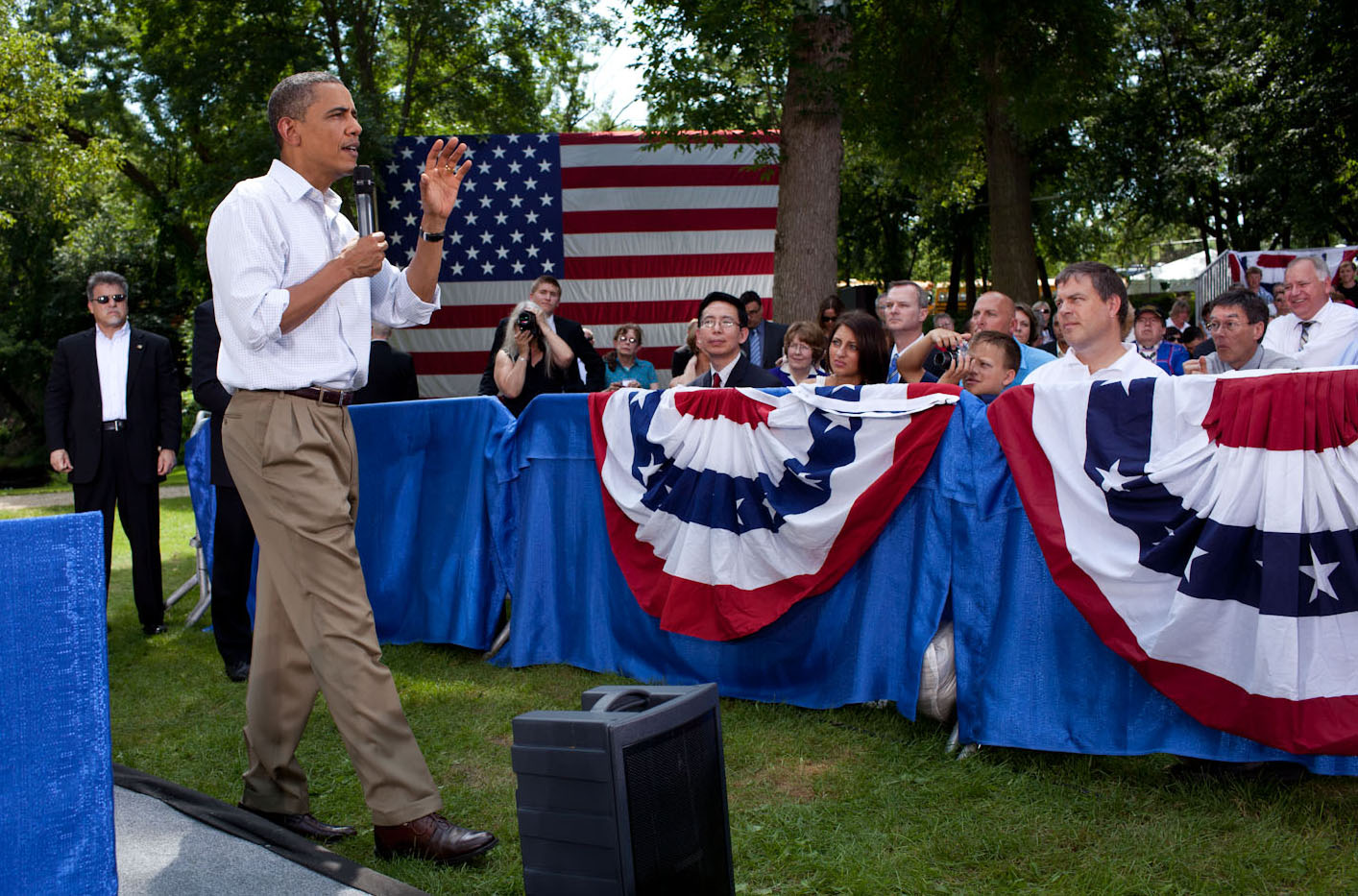 President Obama at Town Hall in Cannon Falls MN