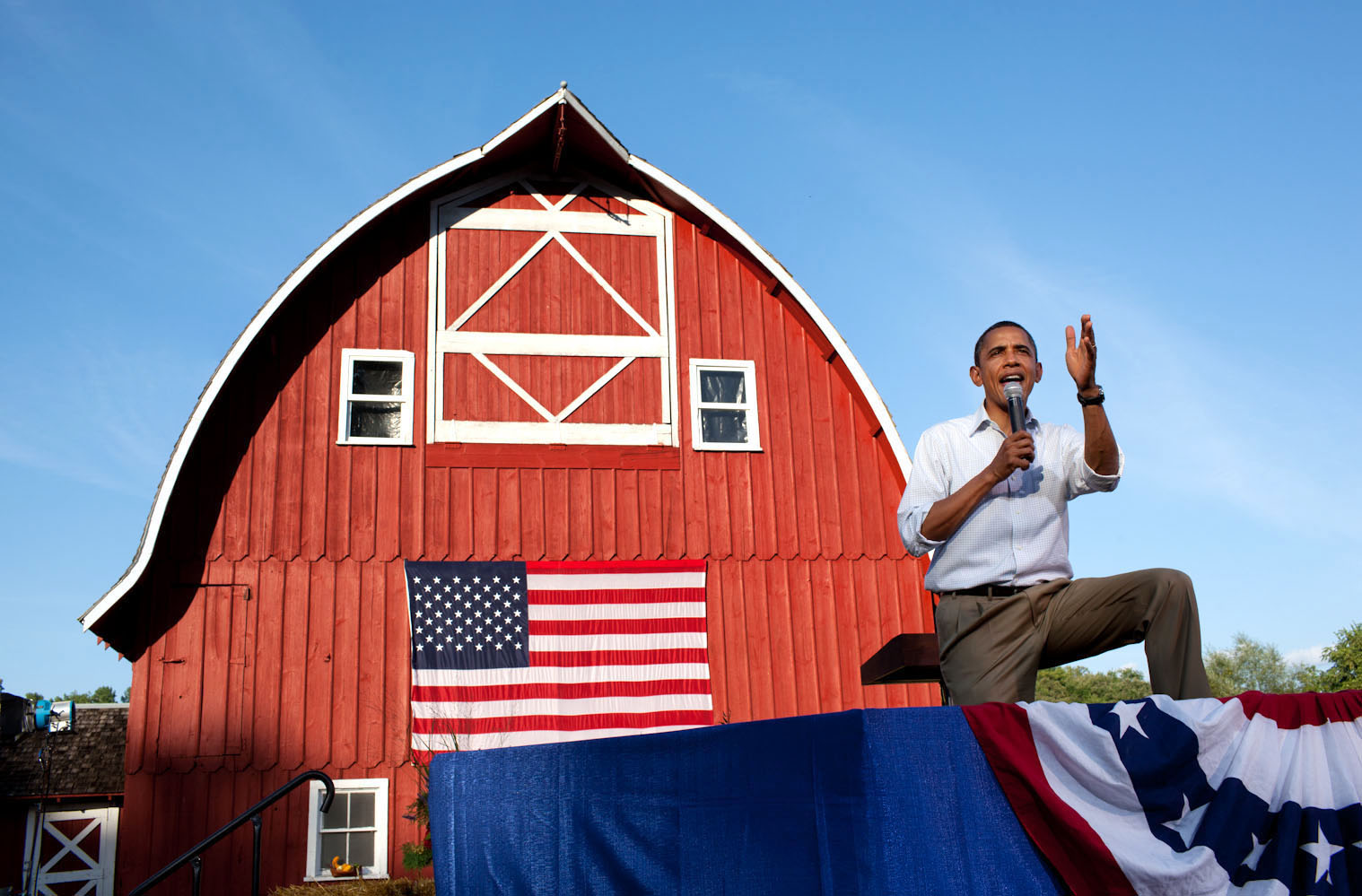 President Obama Town Hall Meeting at the Seed Savers Exchange in Decorah, Iowa