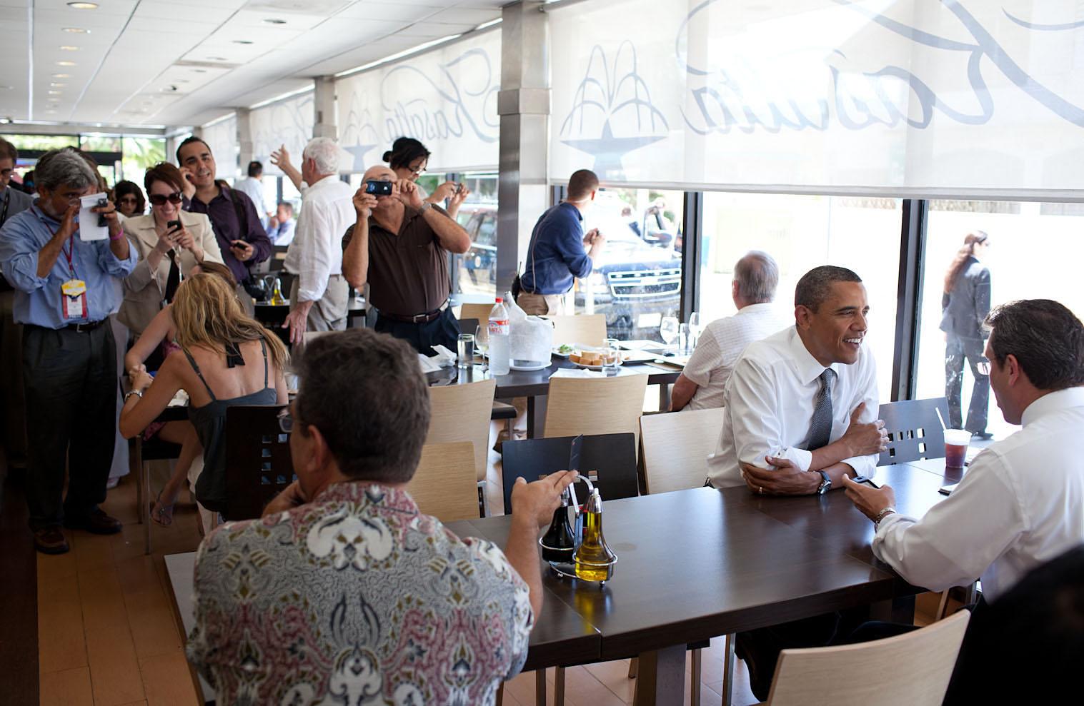 President Barack Obama Talks With Alejandro Garcia Padilla