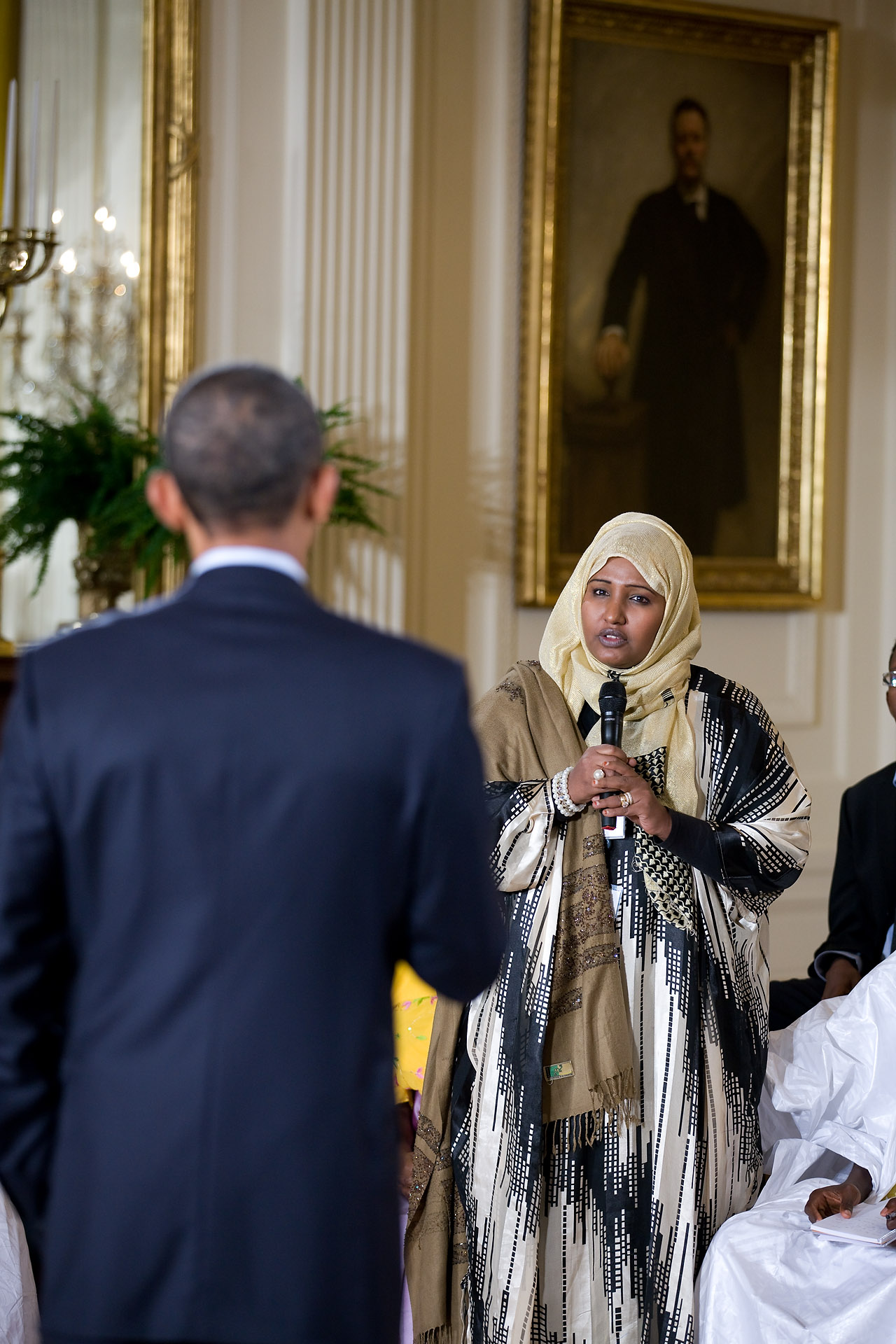 President Obama Listens to Questions from Young African Leaders