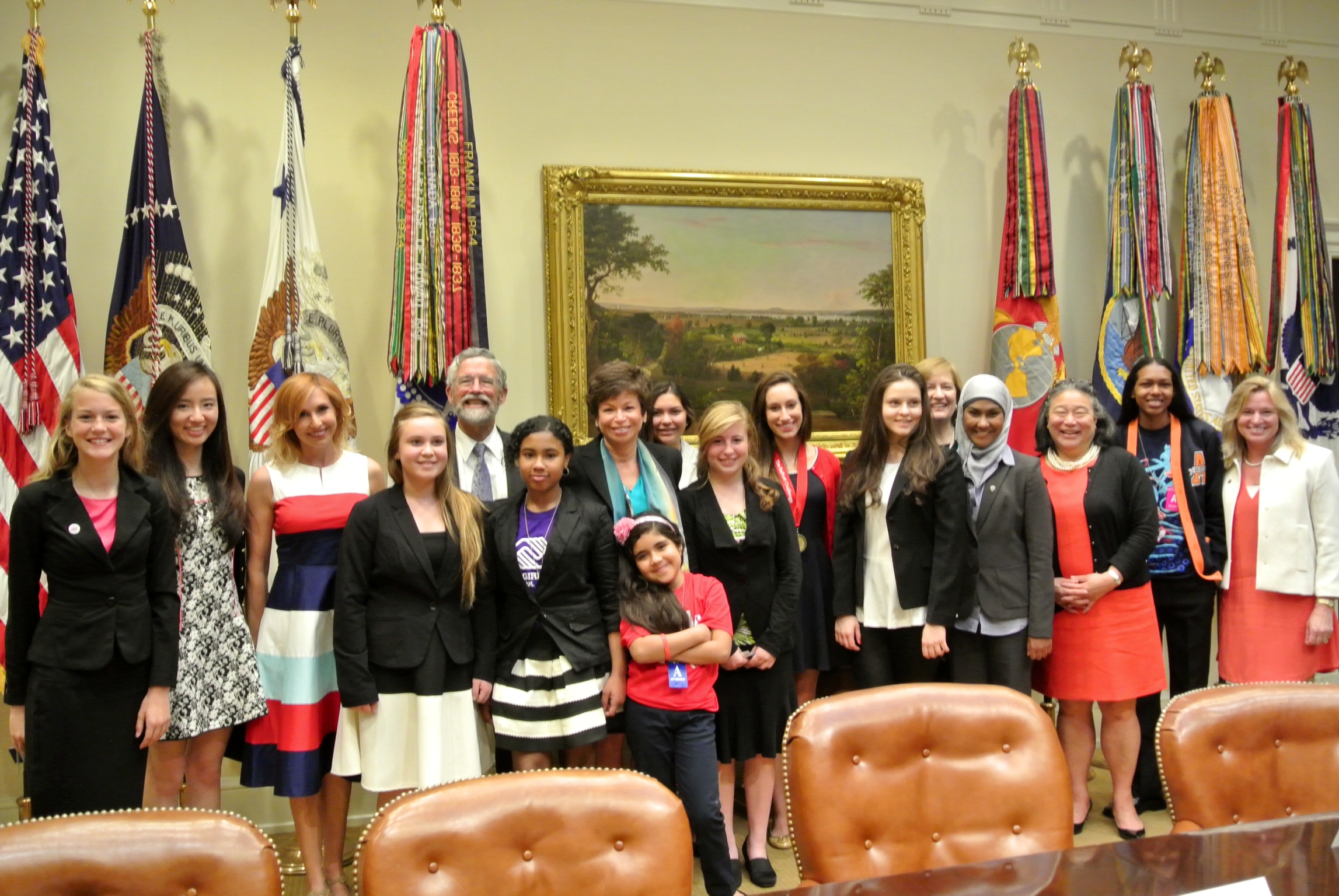 OSTP - WH Science Fair - girls 2