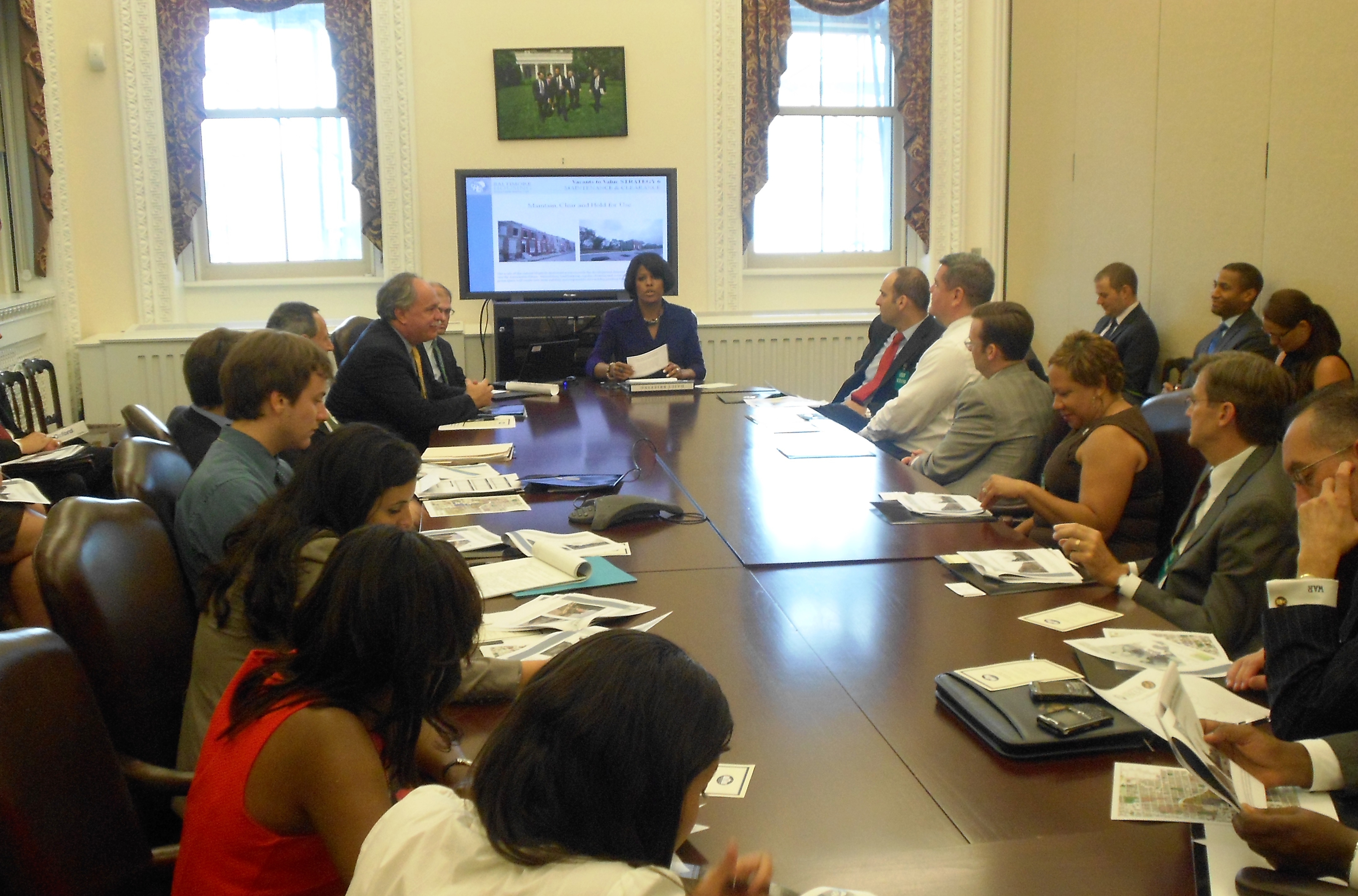 Baltimore Mayor Stephanie Rawlings-Blake at the White House 