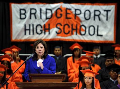 Secretary Solis Speaking at Bridgeport