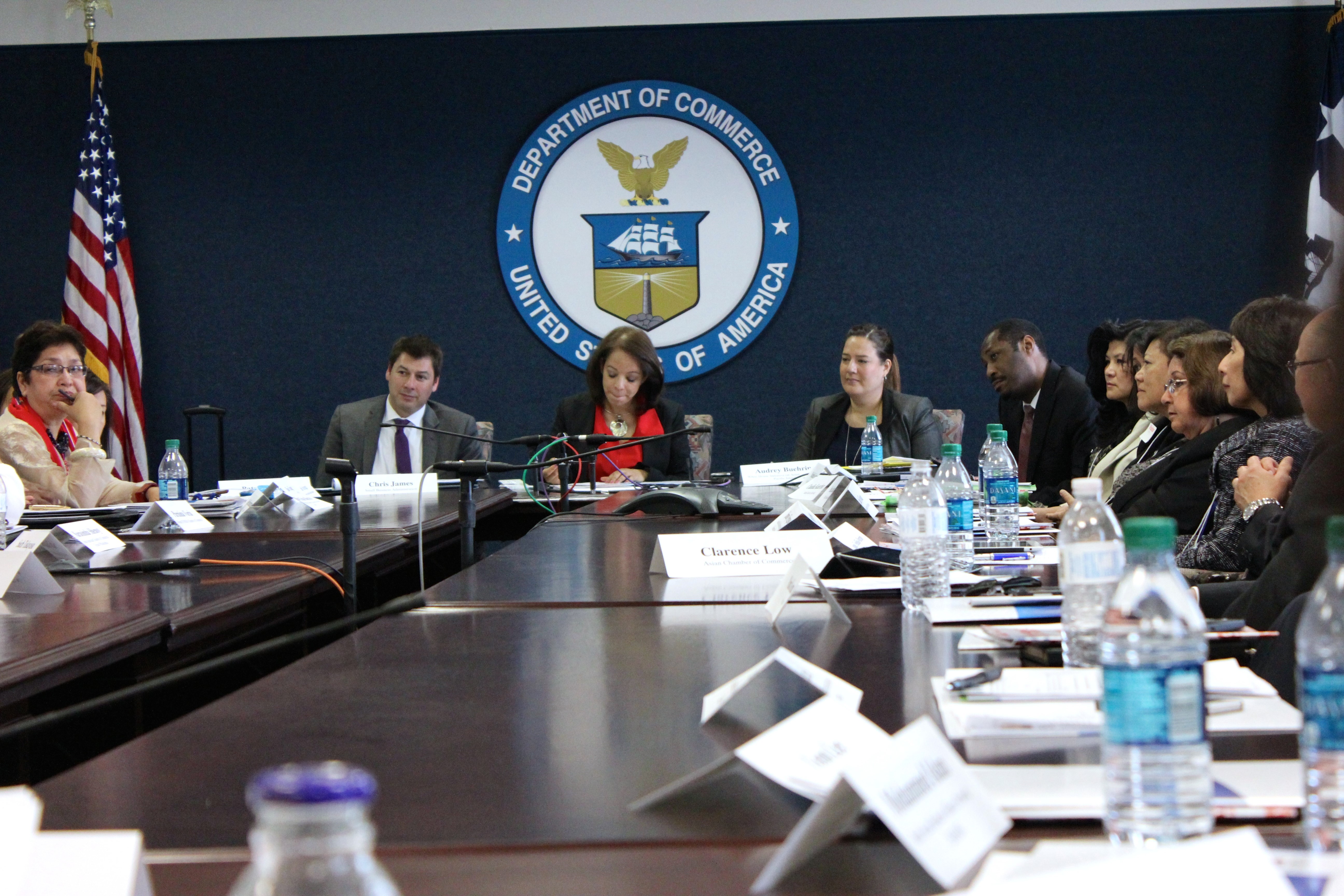 AAPI business leaders at the U.S. Department of Commerce. 