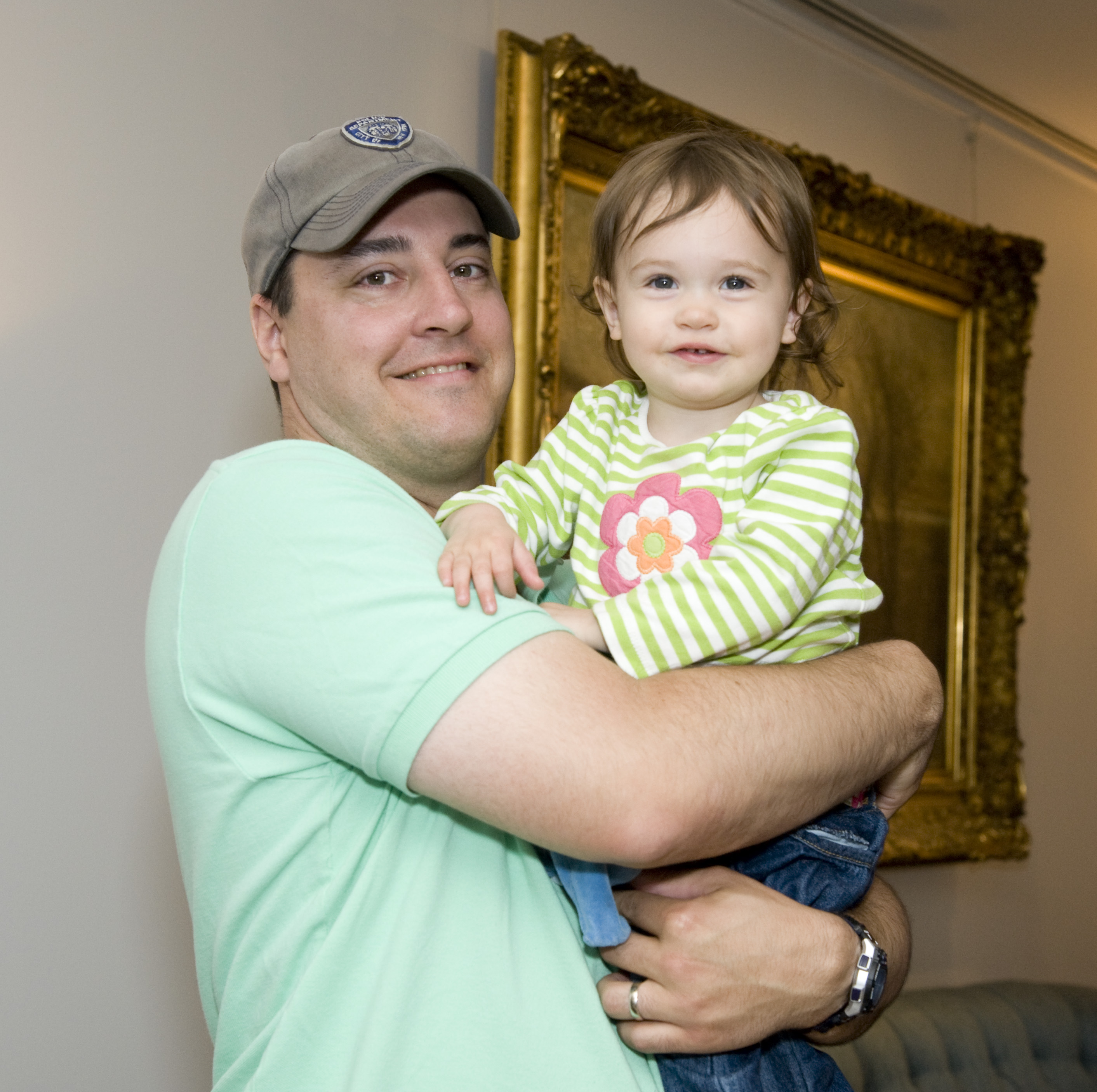 Captain Brown and His Daughter at Blue Star Museums Launch Event