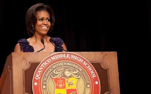 The First Lady at Quantico Middle/High Commencement Ceremony