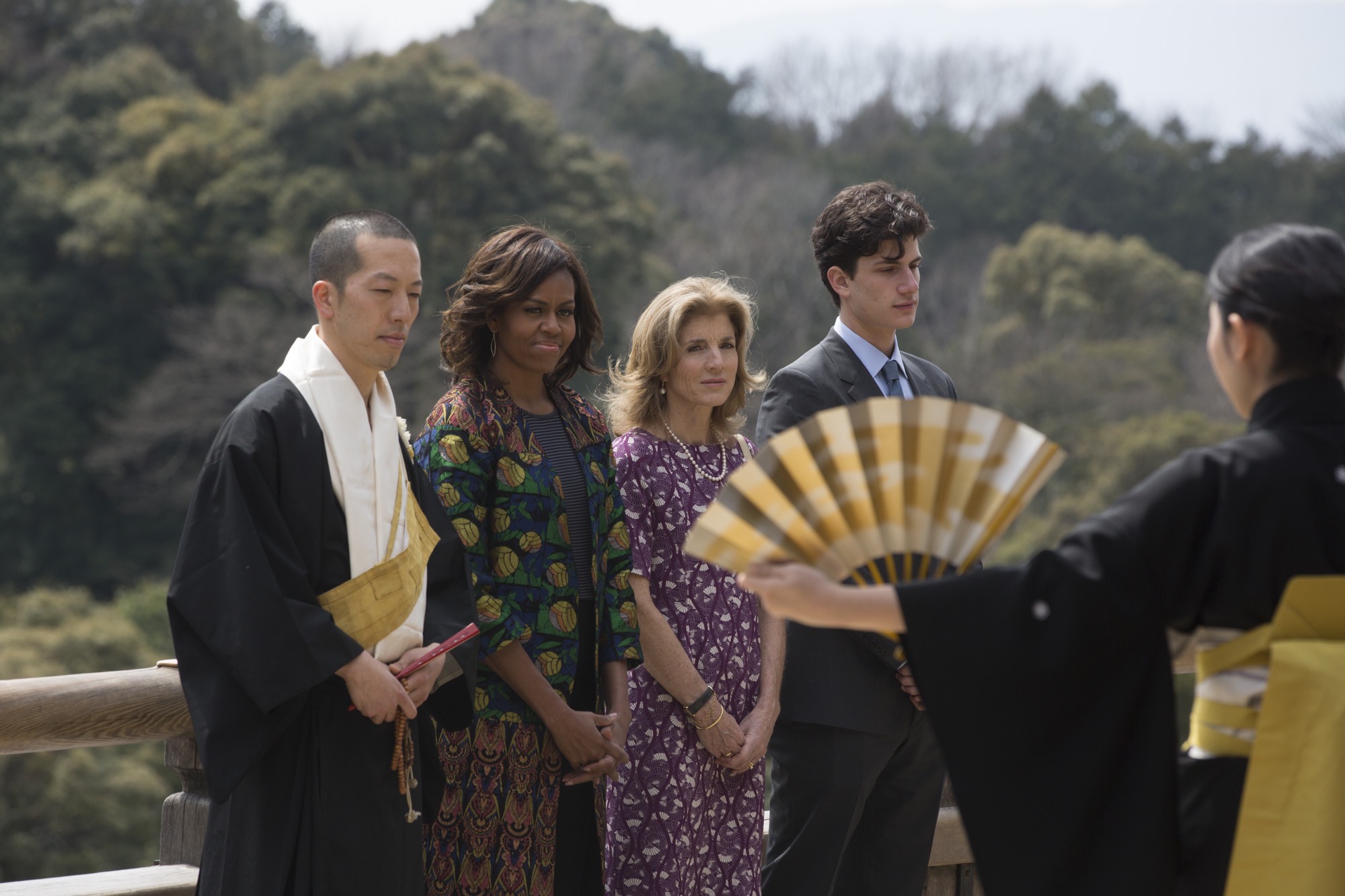 First Lady Michelle Obama Watches Local Noah Dancers Perform