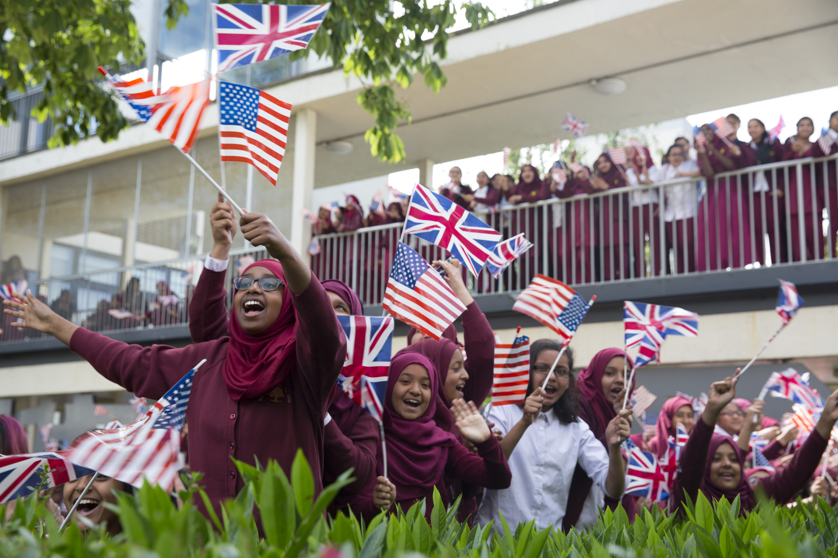 Mulberry Girls Welcome the First Lady