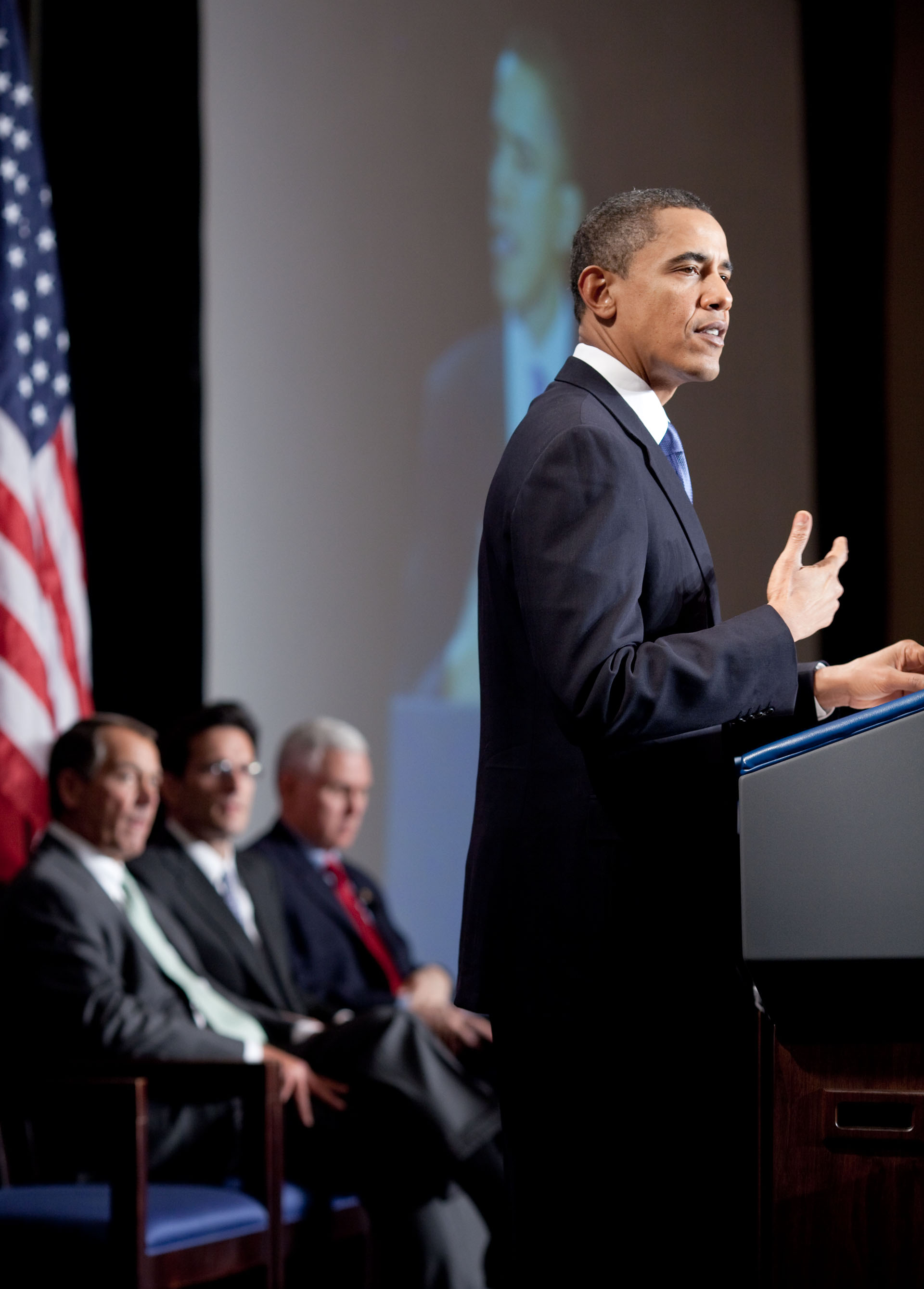 The President Takes Question at the GOP Retreat, Vertical