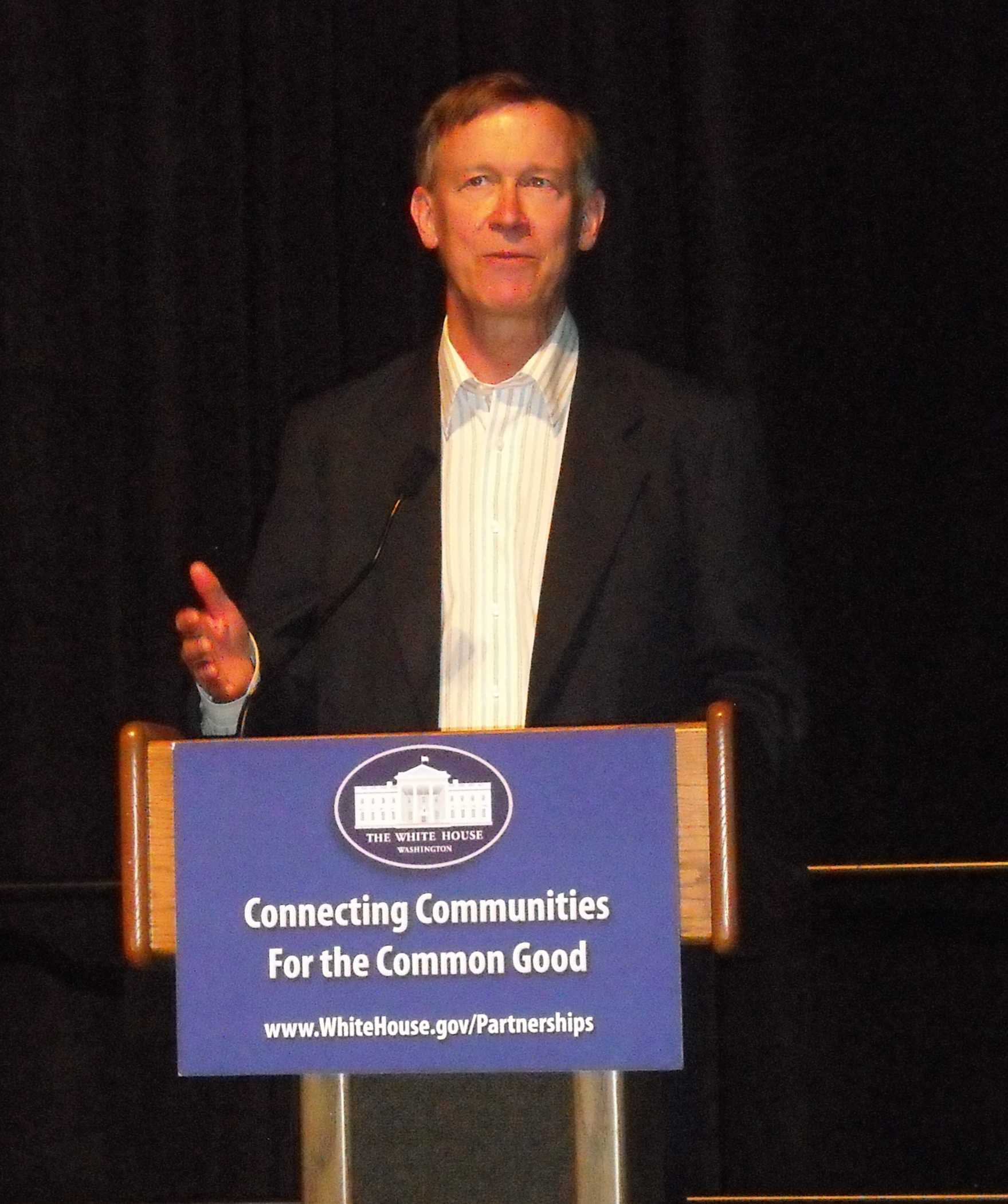 Governor John Hickenlooper at Connecting Communities for the Common Good