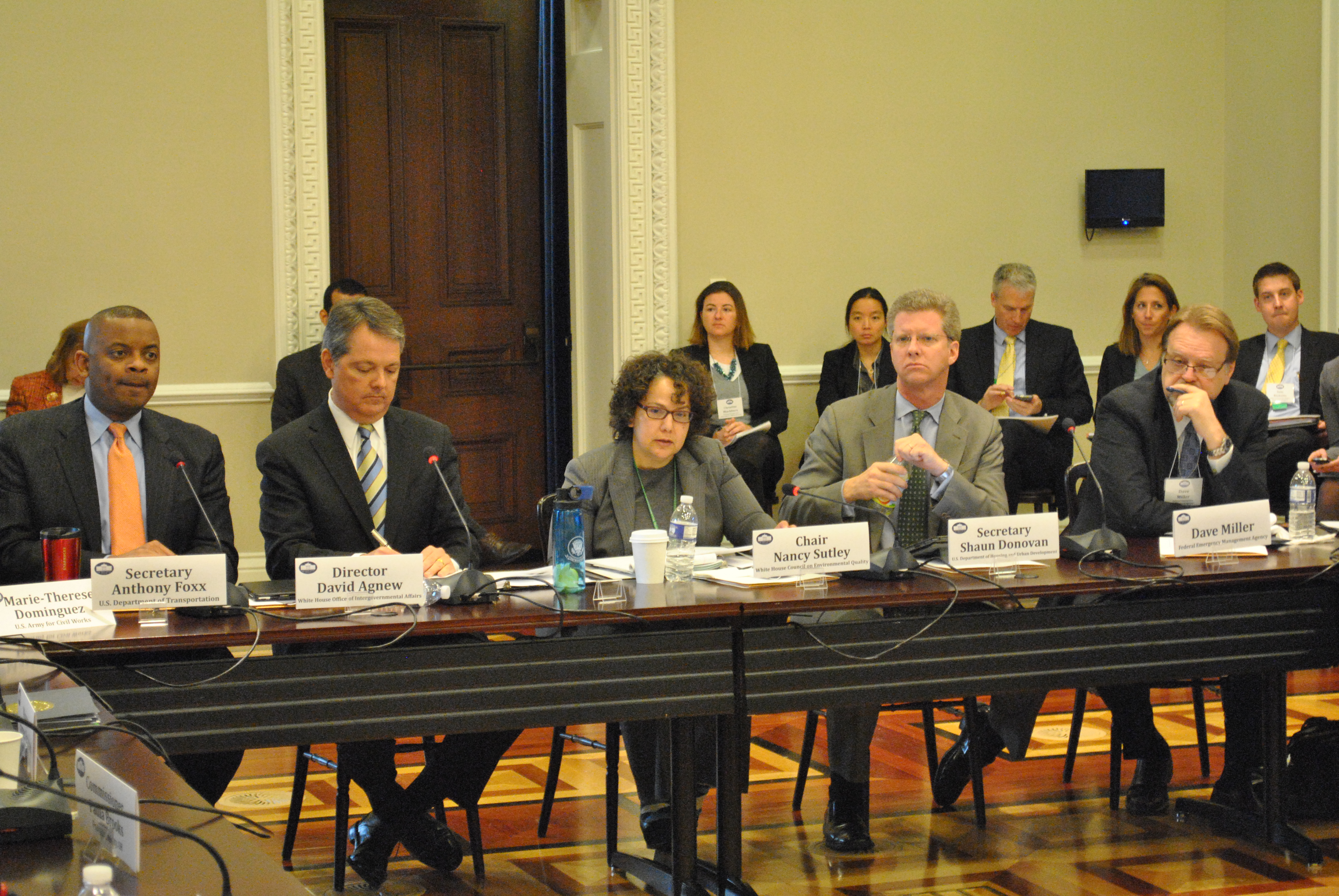 Roundtable discussion with members of the State, Local, and Tribal Leaders Task Force on Climate Preparedness and Resilience