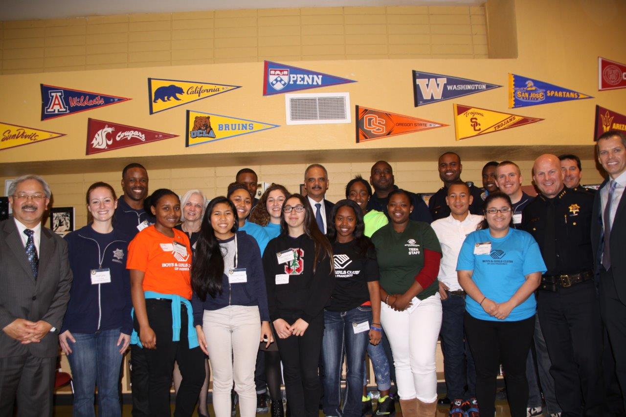 Attorney General Eric Holder at the Willie Mays Boys & Girls Club in San Francisco, CA