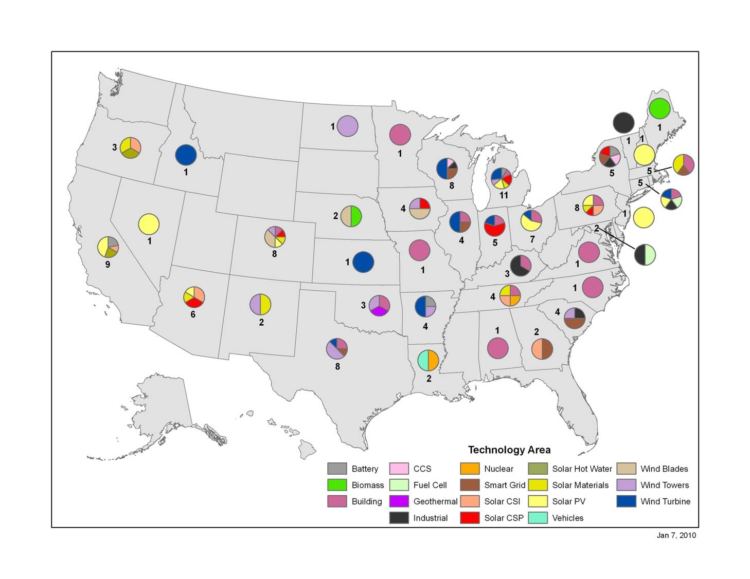 IRS Manufacturing Tax Credits Map