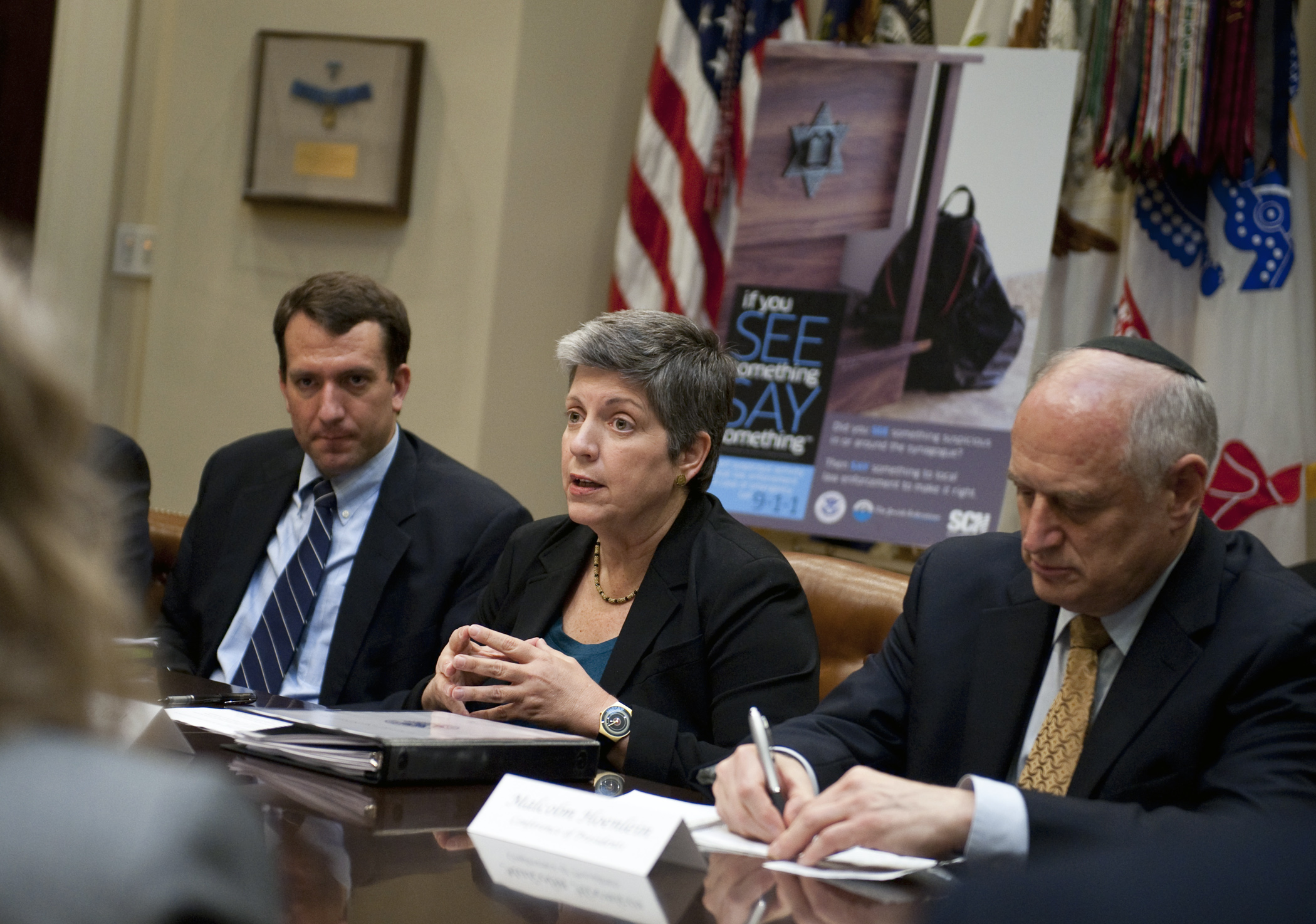 Janet Napolitano at Meeting with Jewish Leaders