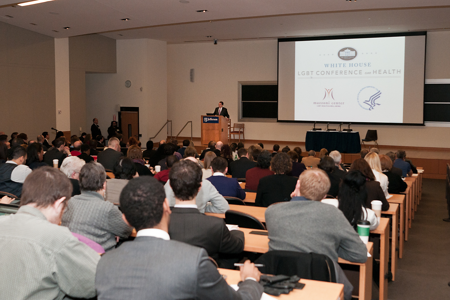 OPM Director John Berry addresses participants at the White House LGBT Conference on Health