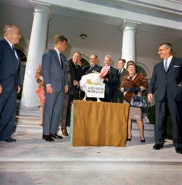 President Kennedy Pardons a Turkey