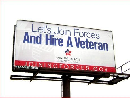 Hire a Veteran Sign from Lamar Advertising