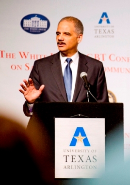 Eric Holder at the White House LGBT Conference on Safe Schools and Communities 