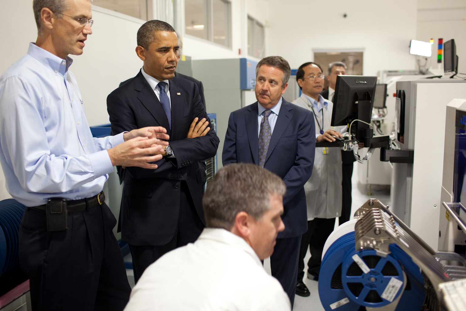 President Obama Tours Cree, Inc in Durham, N.C.