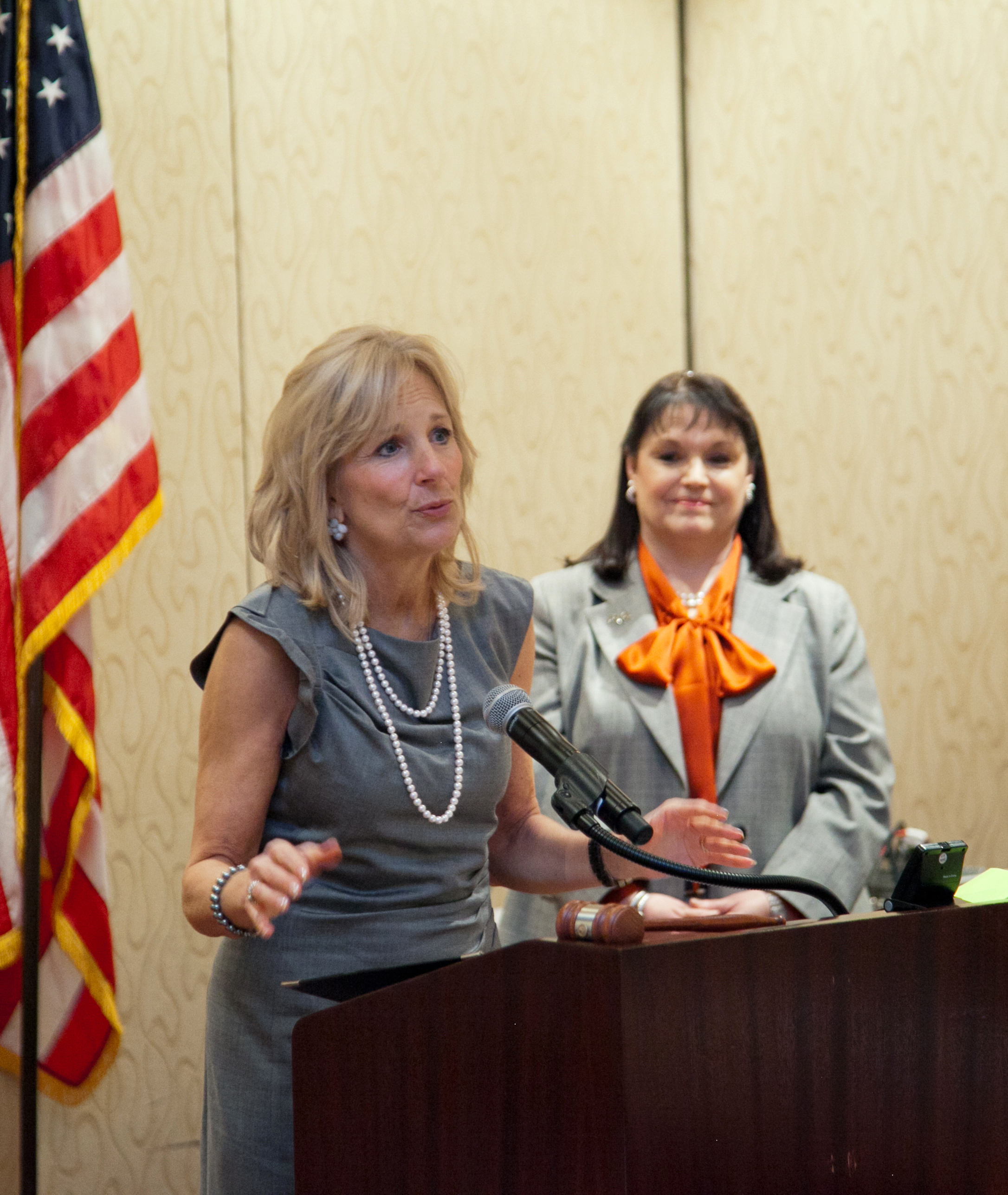 Dr. Jill Biden addresses the National PTA