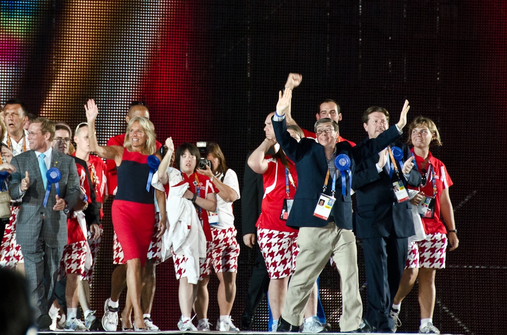 Dr. Biden at the Opening Ceremonies of the 2011 Special Olympics