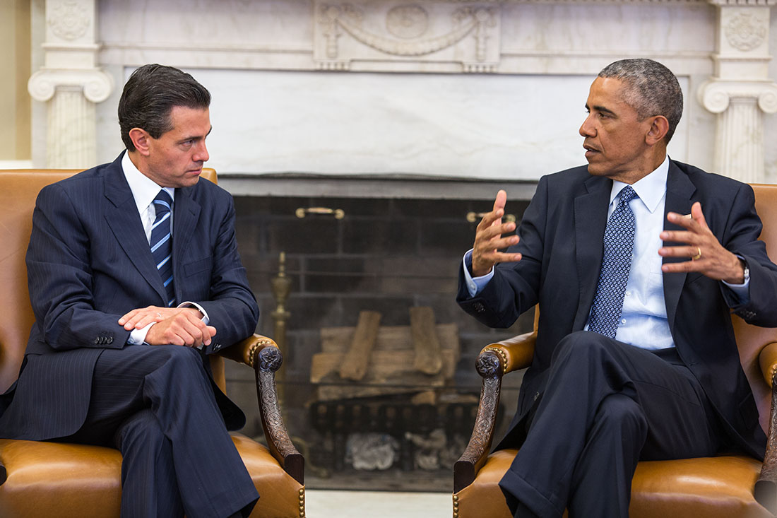 President Obama meets with President Enrique Peña Nieto of Mexico