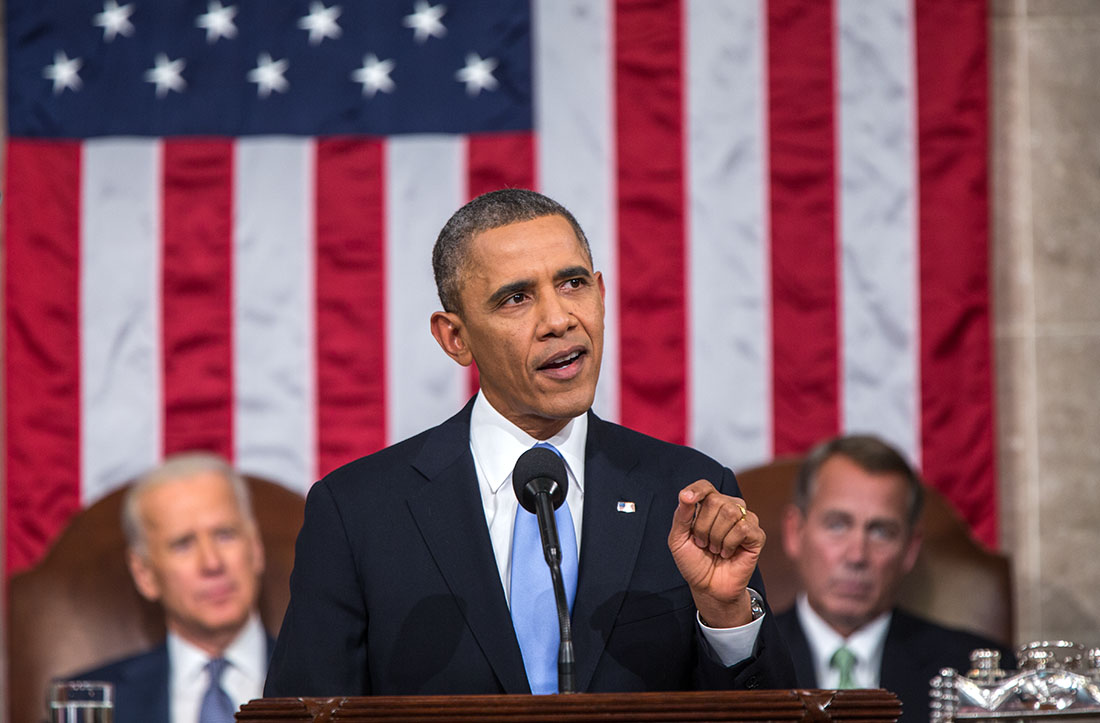 President Barack Obama delivers the State of the Union address in the House Chamber at the U.S. Capitol in Washington, D.C., Jan. 28, 2014.