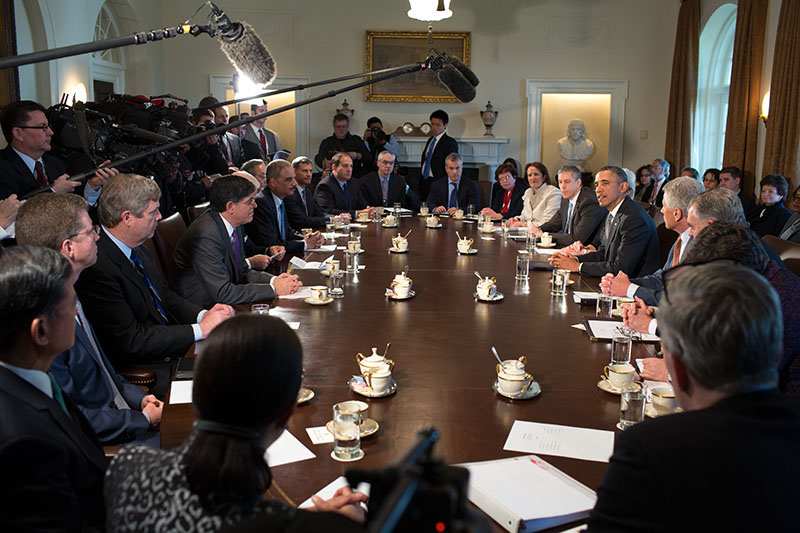 President Obama Holds Cabinet Meeting, March 4, 2013