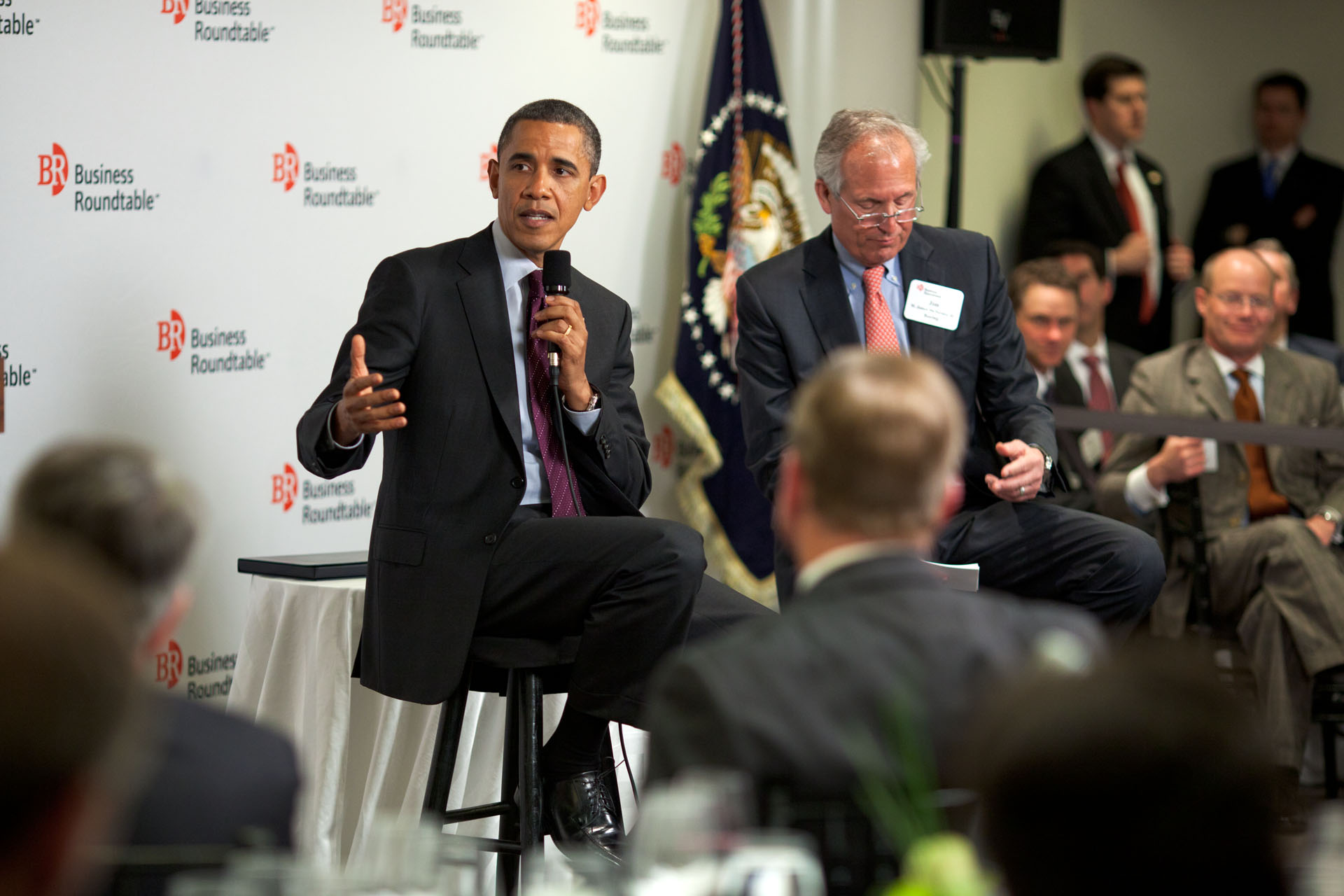 President Barack Obama at the Business Roundtable Quarterly Meeting