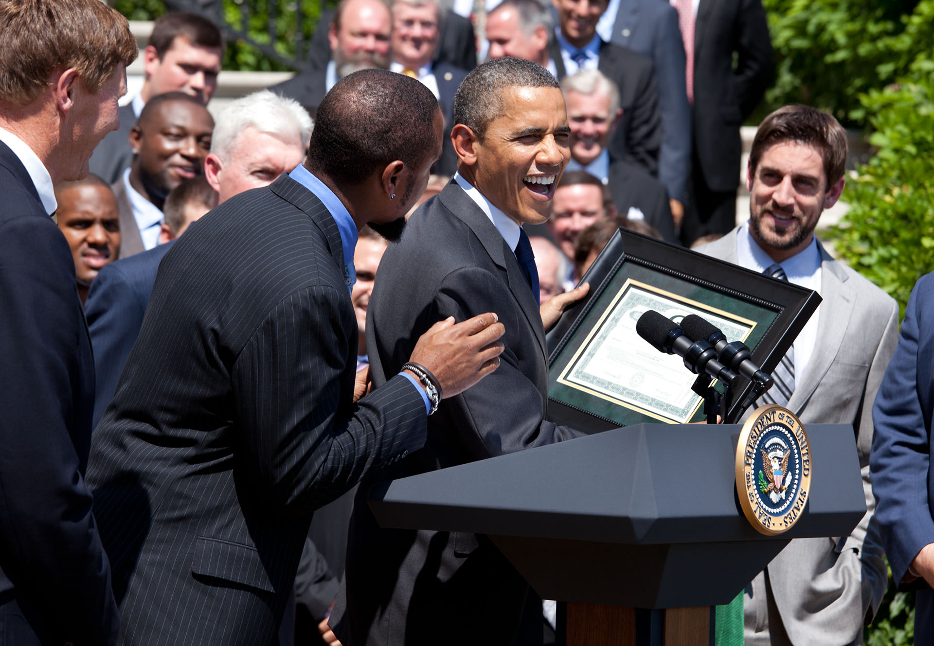 President Obama honors the Super Bowl XLV Champion Packers