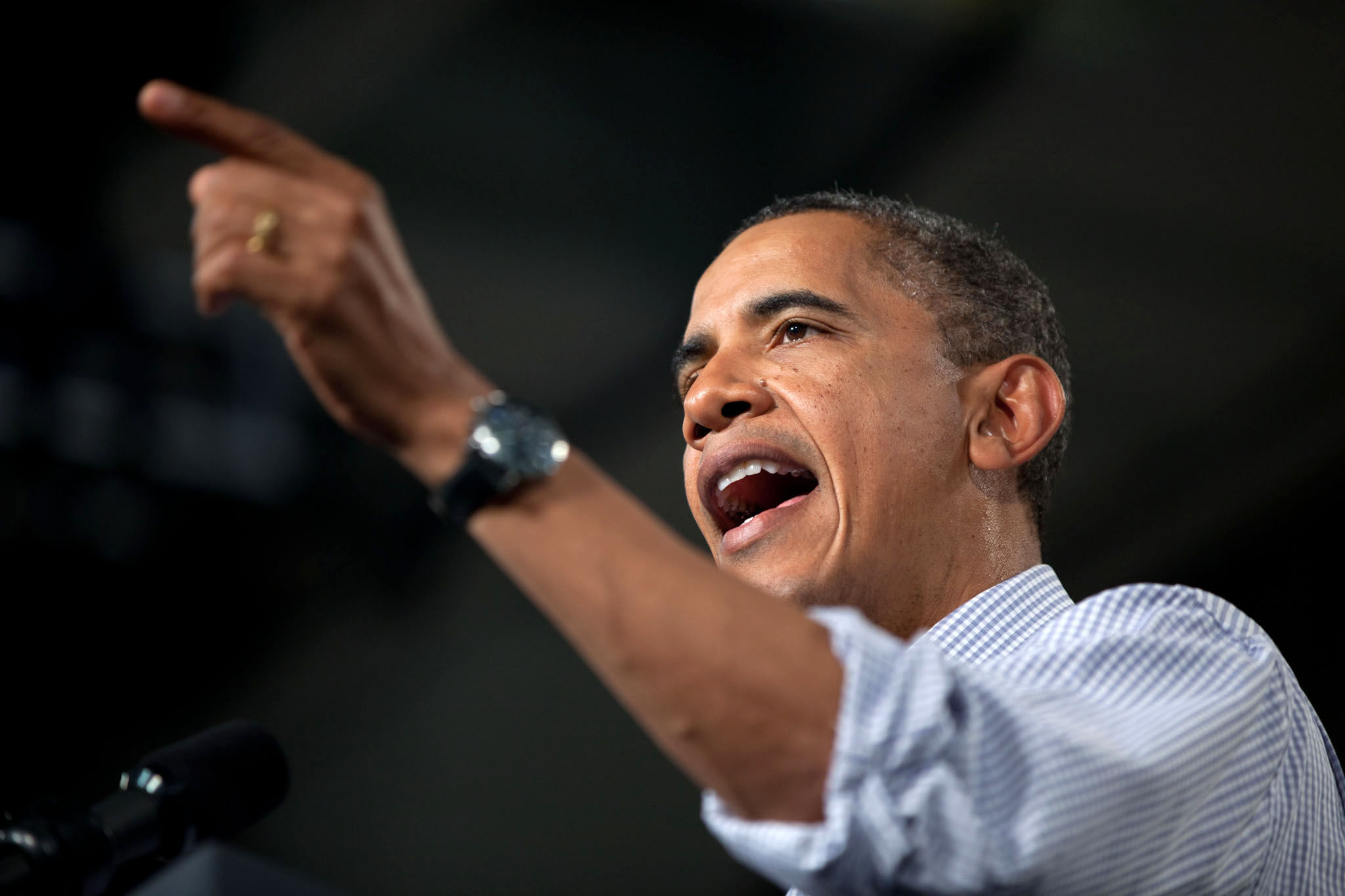 President Obama delivers remarks on the American Jobs Act at Greensville County High School