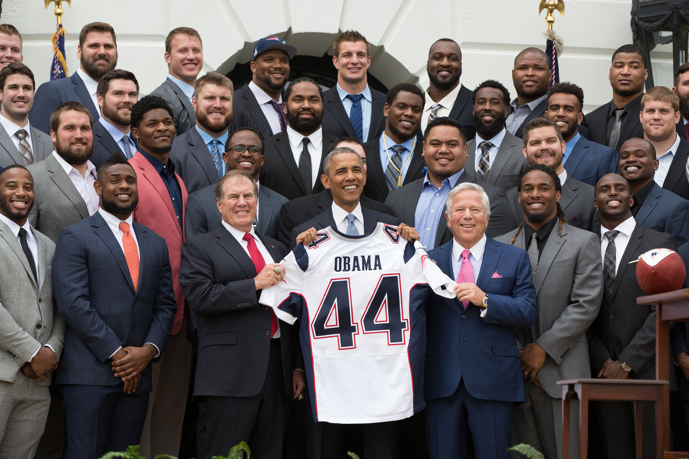 2014 Super Bowl Champion Patriots Visit the White House