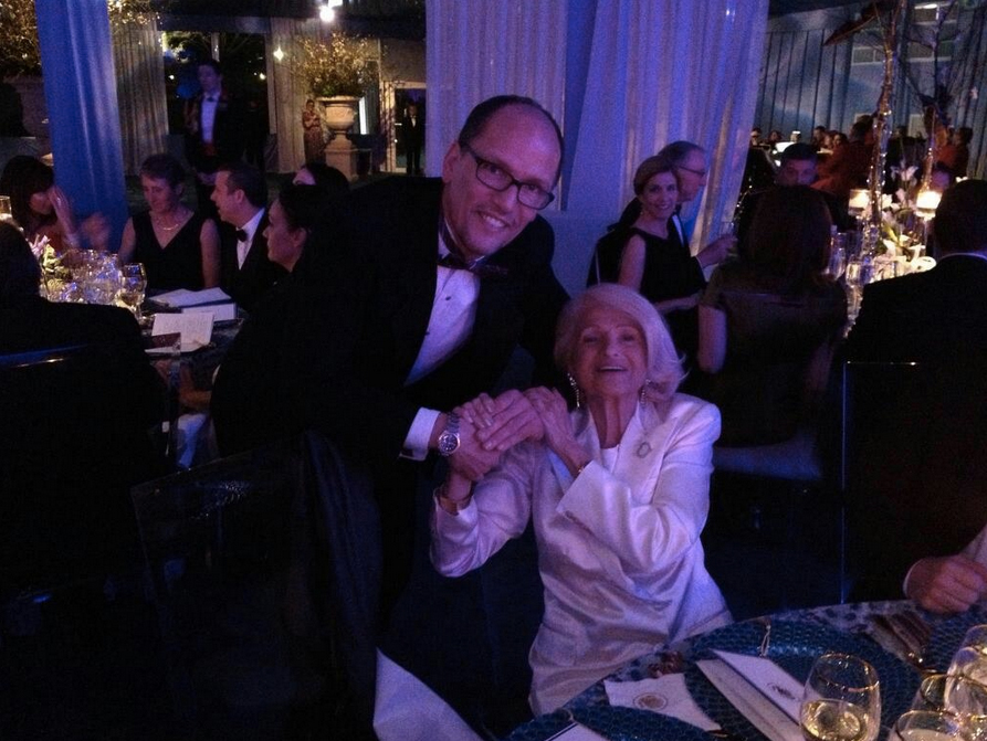 Secretary Perez with Edie Windsor, of U.S. vs. Windsor, at a White House State Dinner in February 2014.